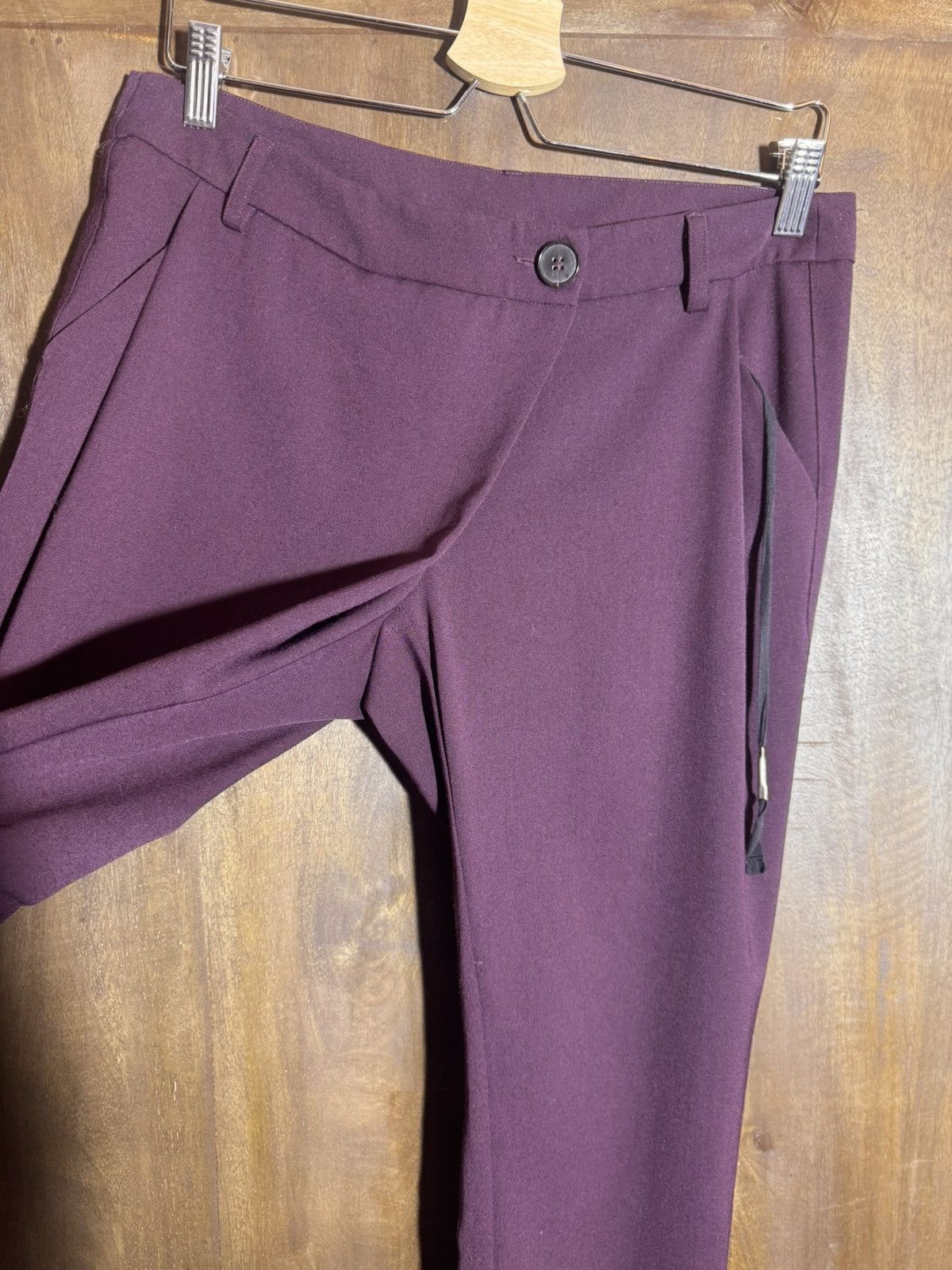 Damir Doma damir doma silent asymmetrical pants burgundy wool S WO Size 26" / US 2 / IT 38 - 8 Thumbnail