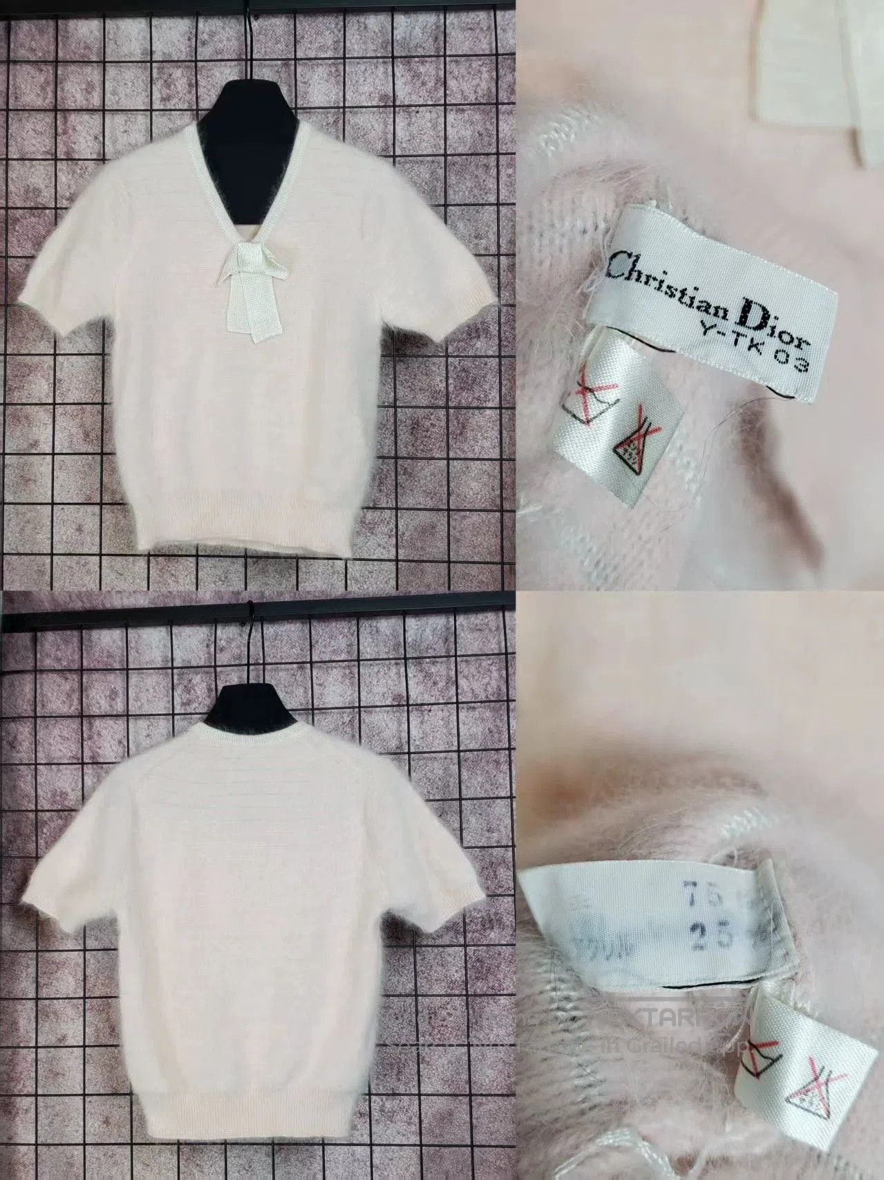Dior dior macaron pink knit bow top. Size US S / EU 44-46 / 1 - 3 Thumbnail