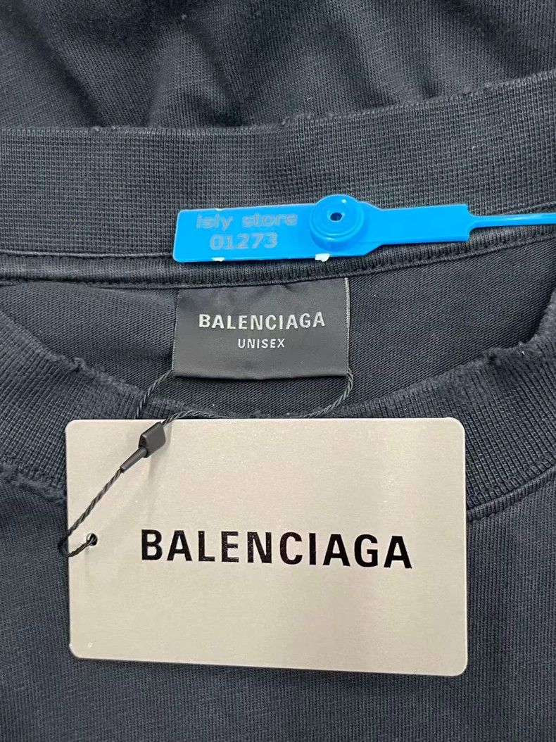 Balenciaga Balenciaga New Tape Type Alphabet Printed Worn Short Sleev Size XS / US 0-2 / IT 36-38 - 5 Thumbnail