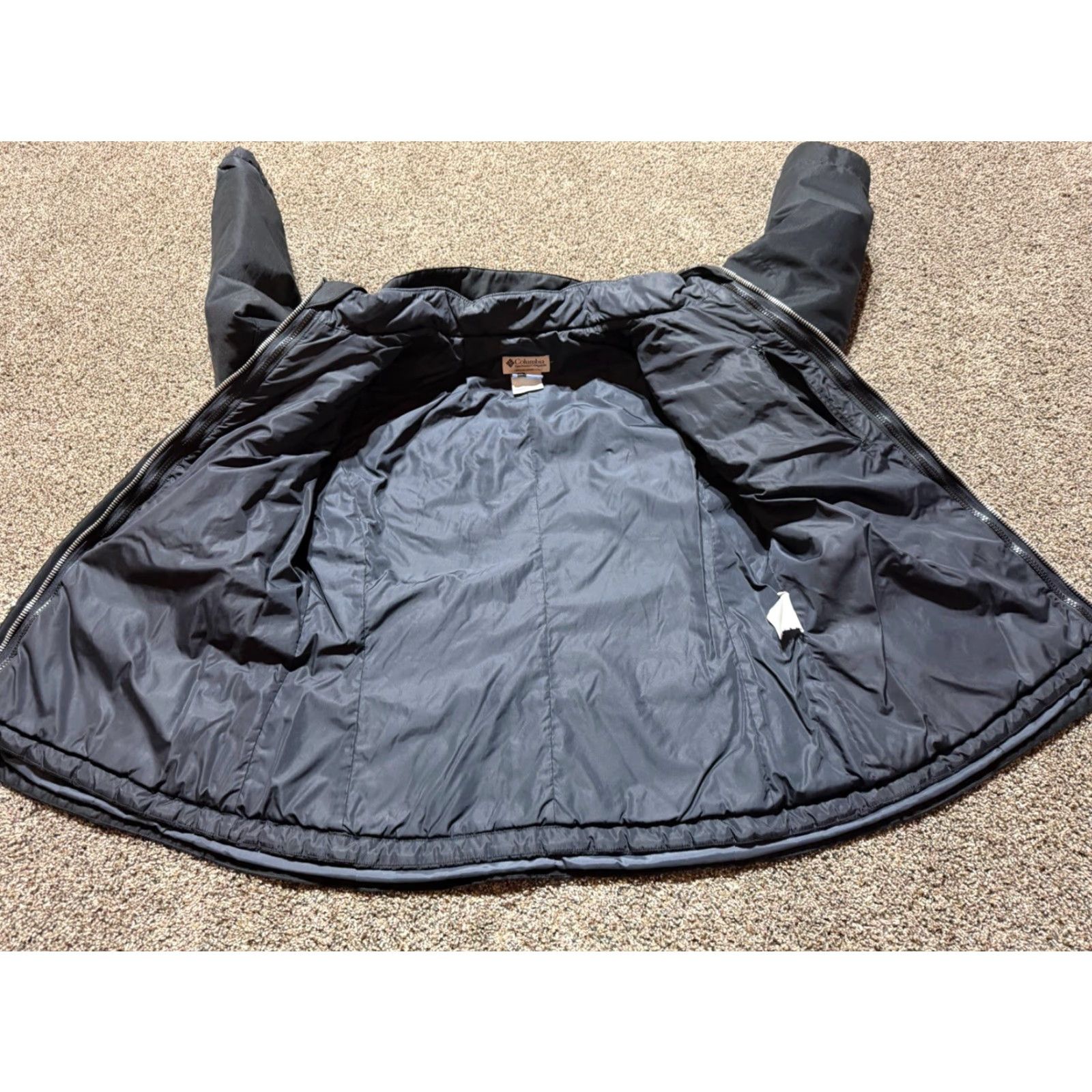 Vintage Columbia Womens Jacket XL Black Heavy Winter Coat Zip Liner Interchange Core Size XL / US 12-14 / IT 48-50 - 2 Thumbnail