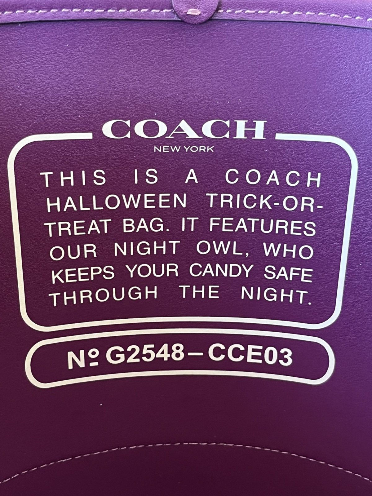 Coach Coach Trick Or Treat Bucket With Halloween Owl Size ONE SIZE - 7 Thumbnail