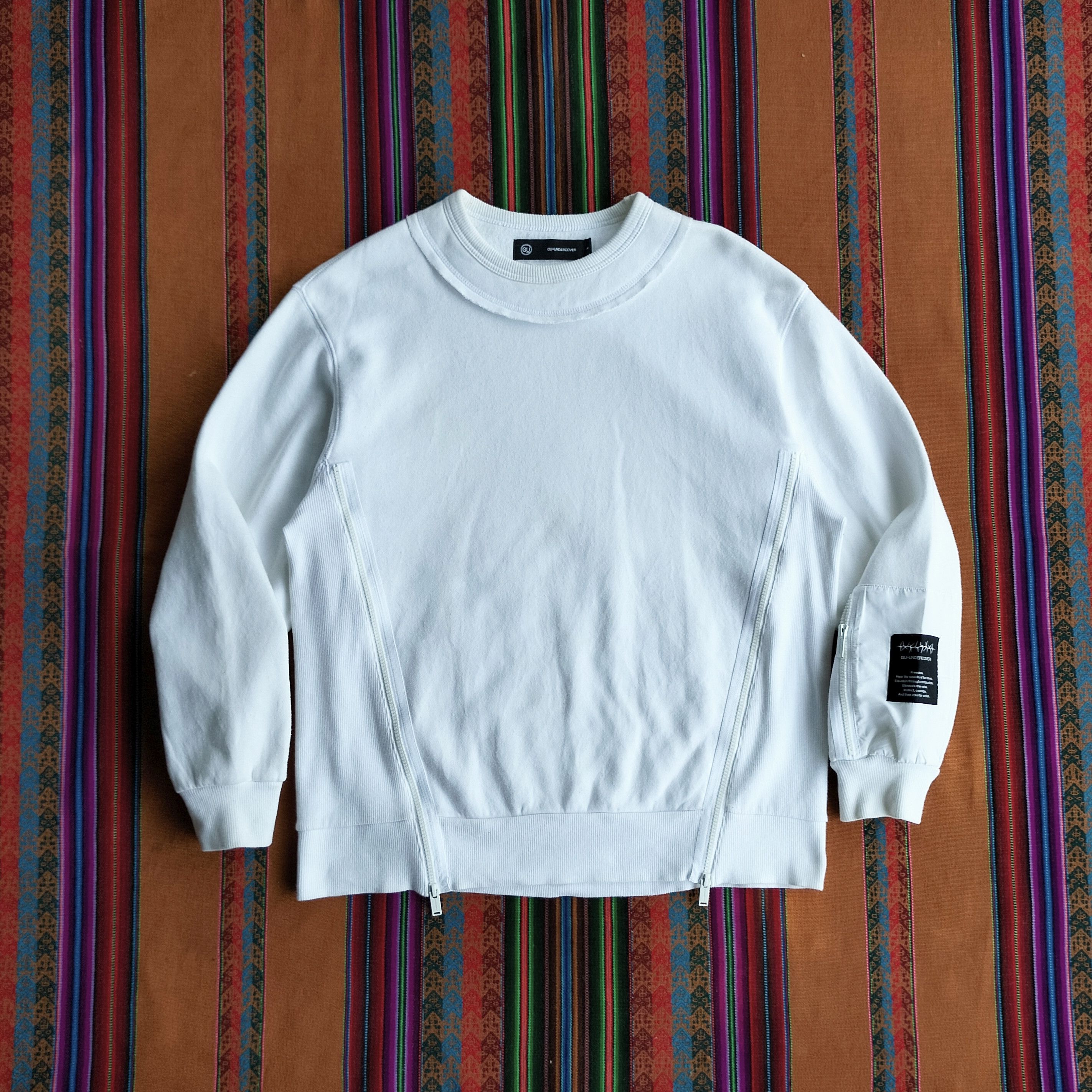 Undercover Gu double Zipp freedom heavy weight sweatshirt