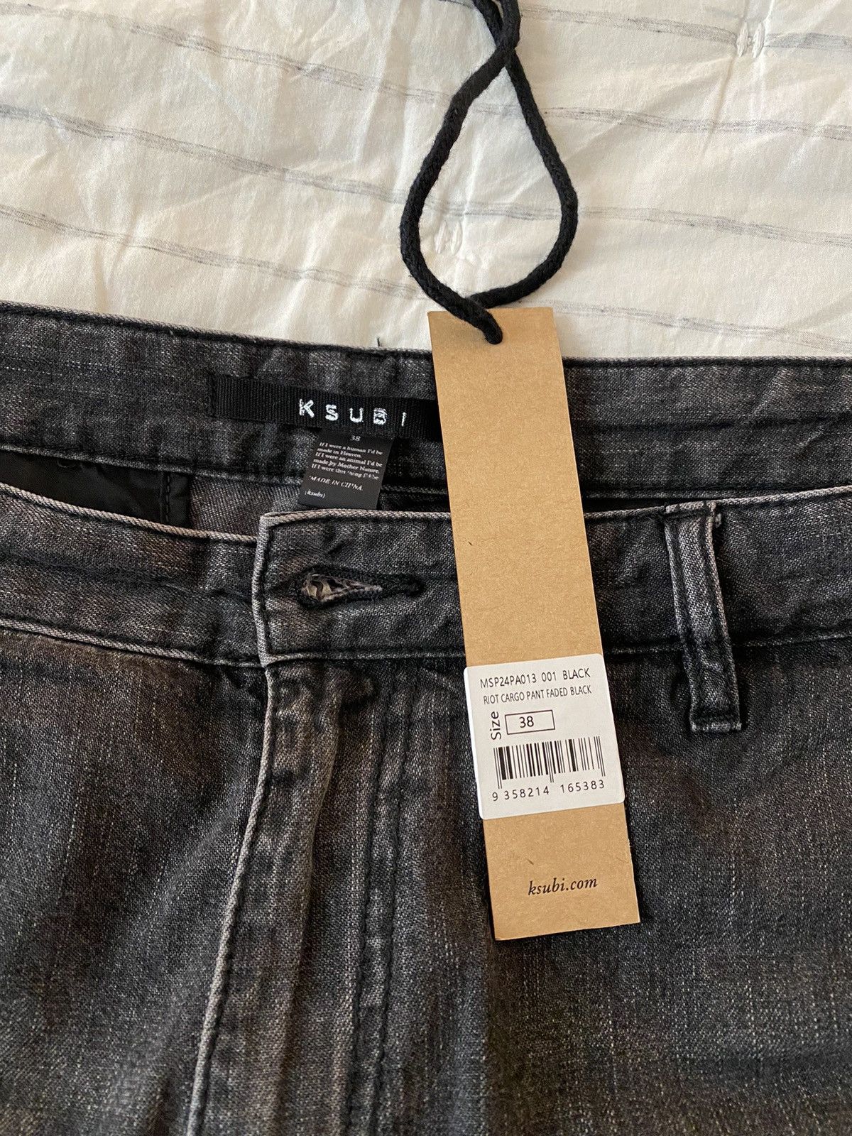 Ksubi Ksubi Riot Denim Cargo Pants Faded Black Sz38 Size US 38 / EU 54 - 13 Thumbnail