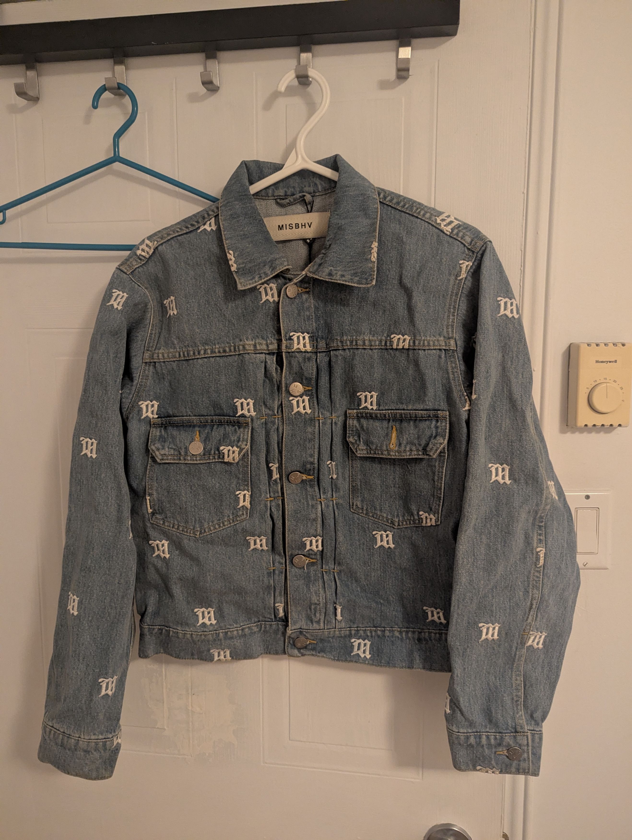 Misbhv Misbhv monogram denim jacket ss18 (small) Size US S / EU 44-46 / 1 - 5 Thumbnail