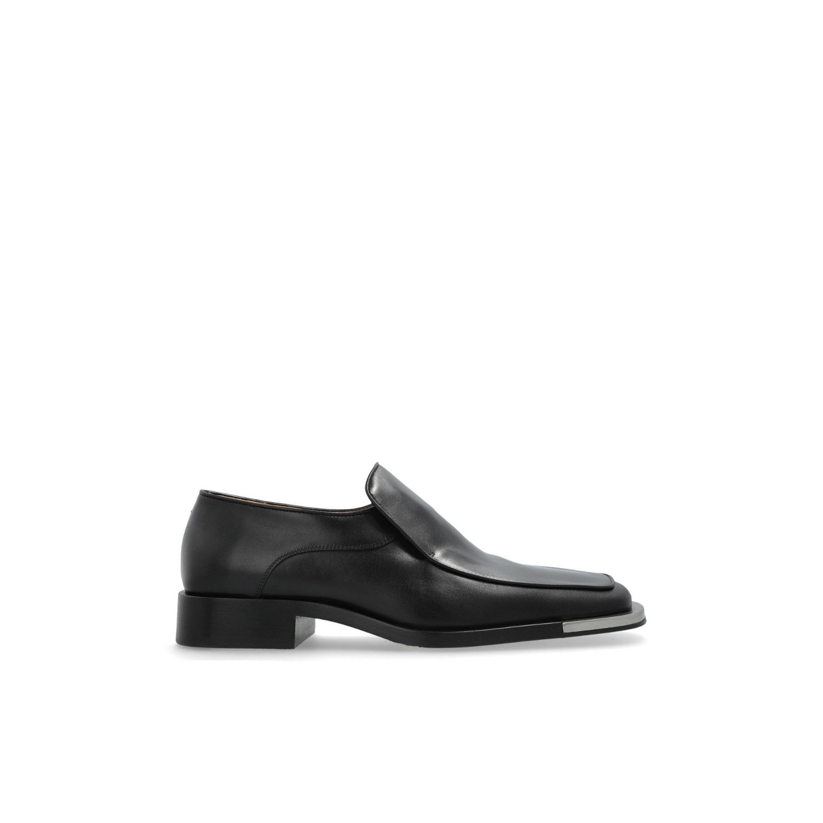 BOTTEGA VENETA Marcello Black Leather Loafers New And Authen
