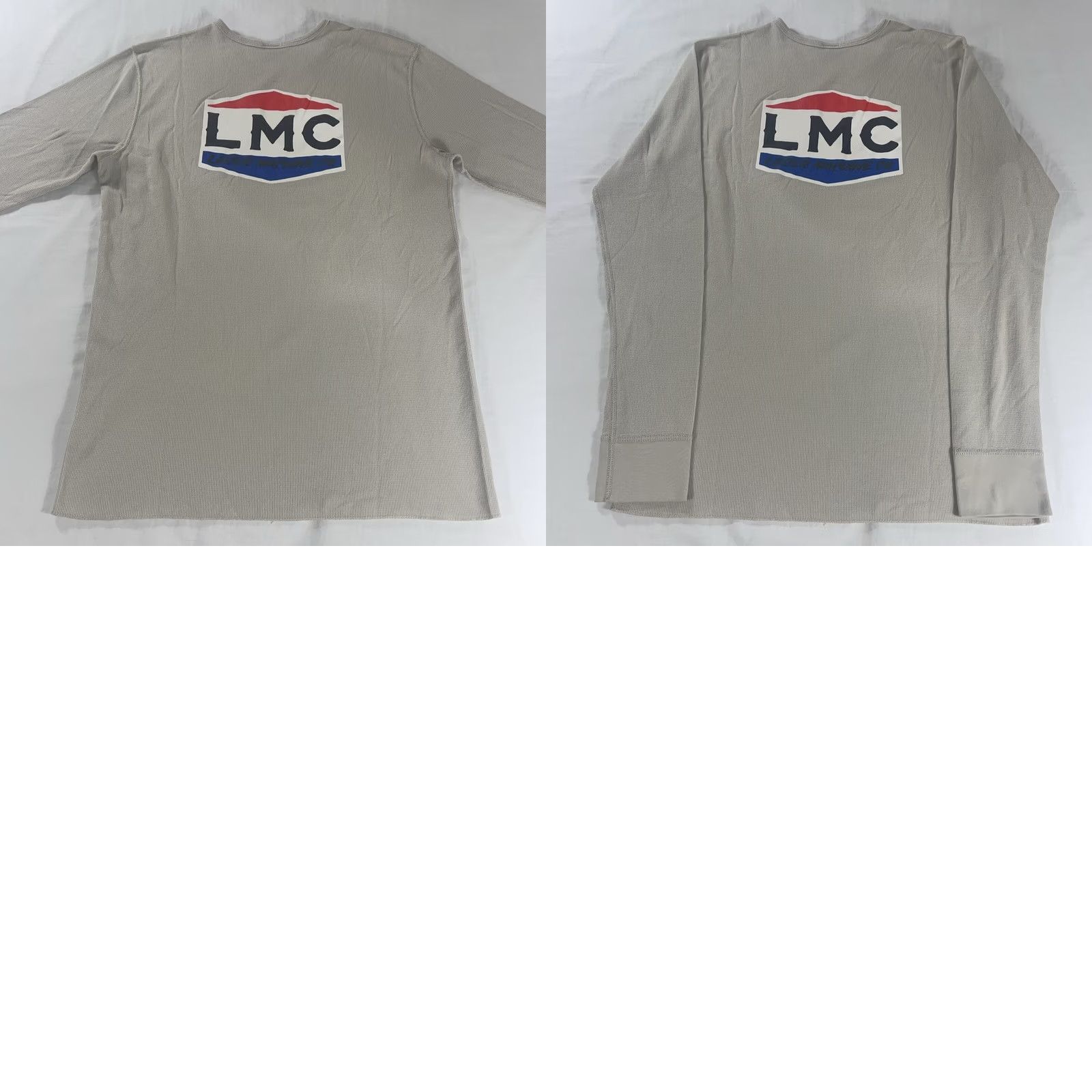 CO L Loser Machine L Thermal Shirt Long Sleeve Mens T-Shirt Beige Cotton Thermal LMC 80s Motorcycle Racing Henley Size US L / EU 52-54 / 3 - 10 Thumbnail