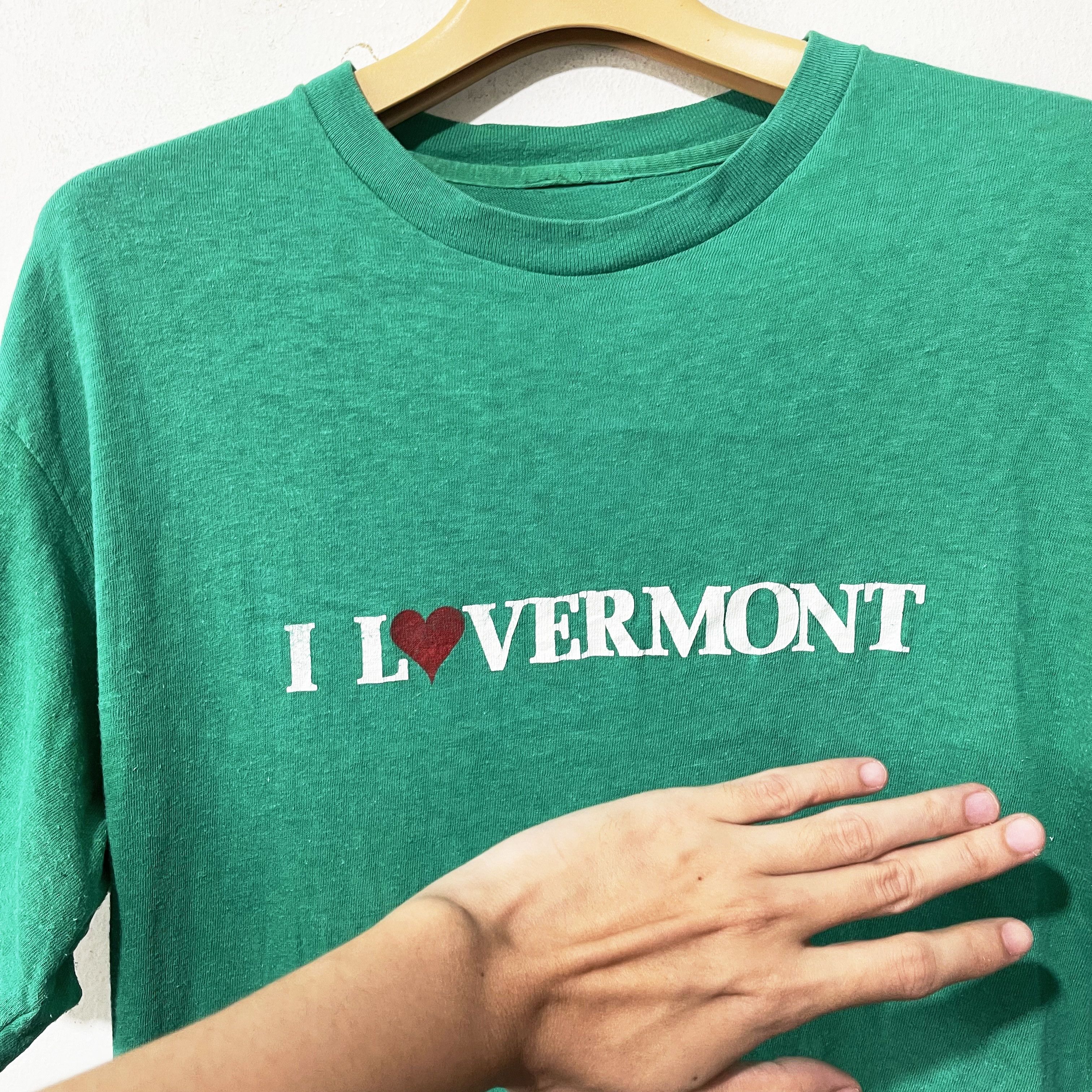 Vintage Vintage 80s I Love Vermont T-Shirt Size US M / EU 48-50 / 2 - 2 Thumbnail