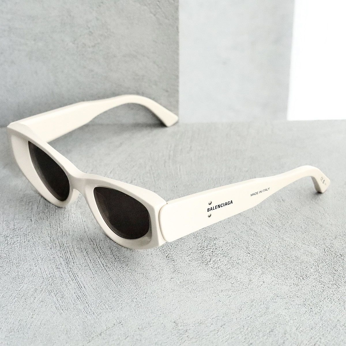 image of Balenciaga Bb0243S Sunglasses in Gray/Beige, Men's