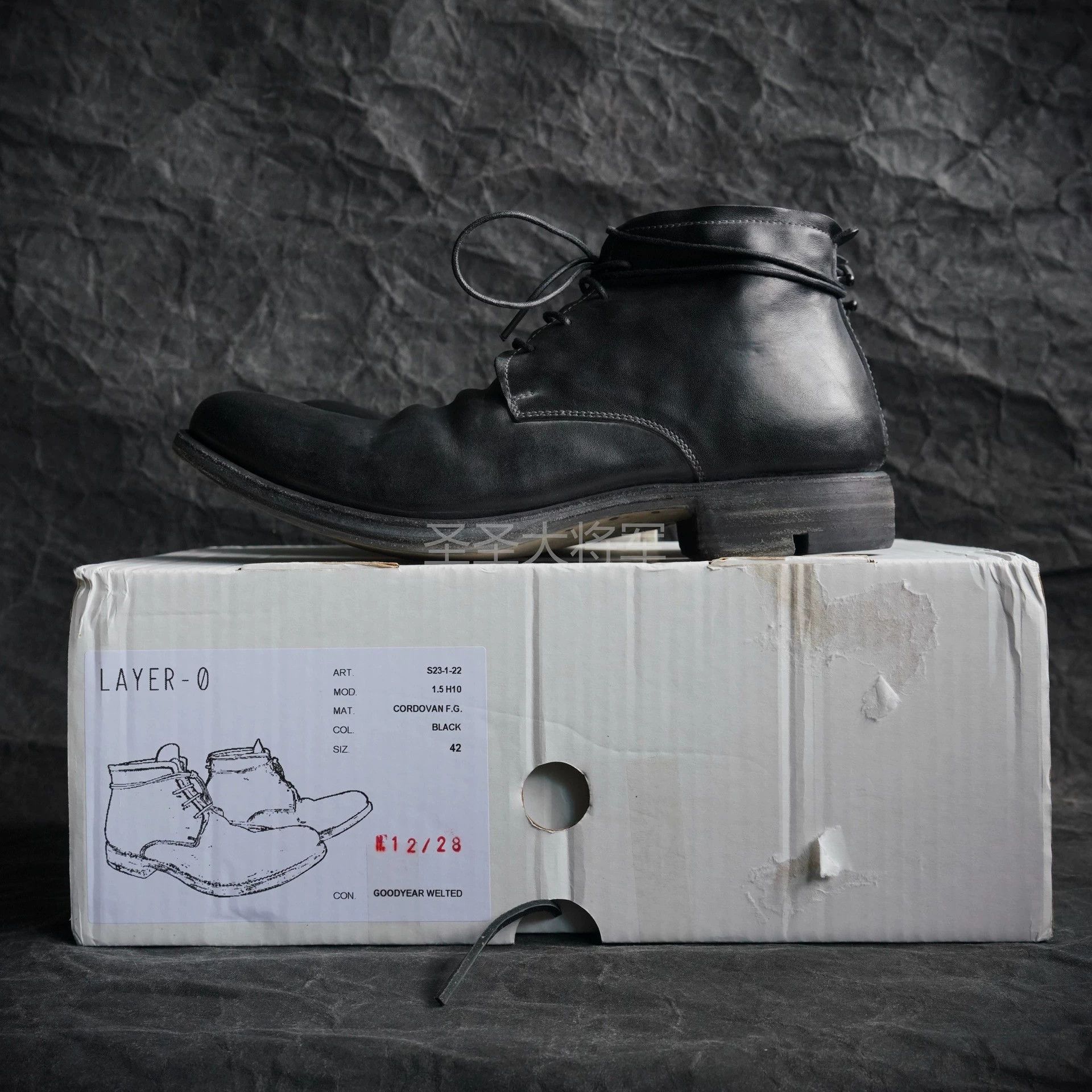 Layer-0 Layer 0 4H Cap Toe Blk Horsebutt Leather Derby 44 Size US 9 / EU 42 - 7 Thumbnail