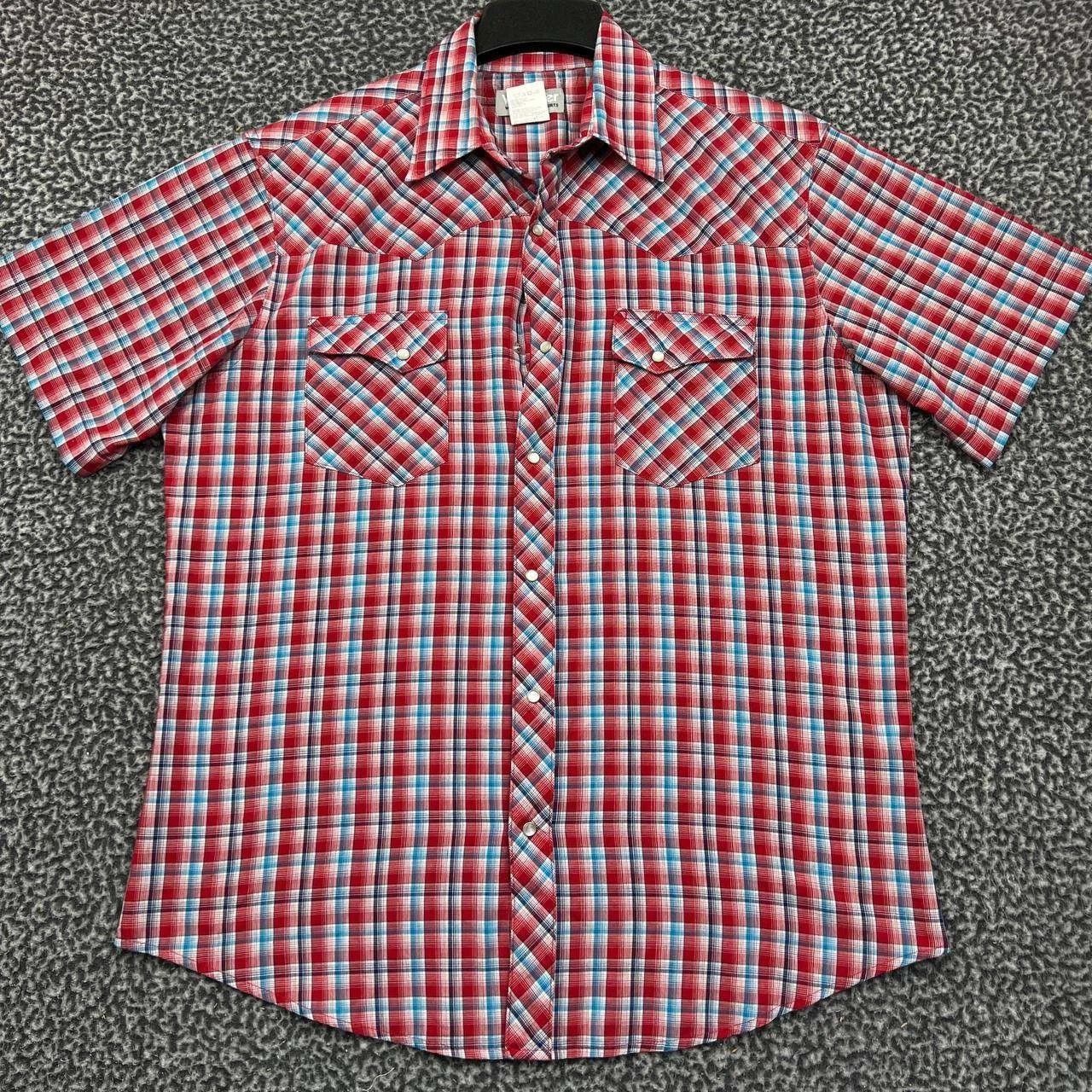 Wrangler Wrangler Button Up Shirt Men Red Plaid Collared Pocket L Size US L / EU 52-54 / 3 - 1 Thumbnail