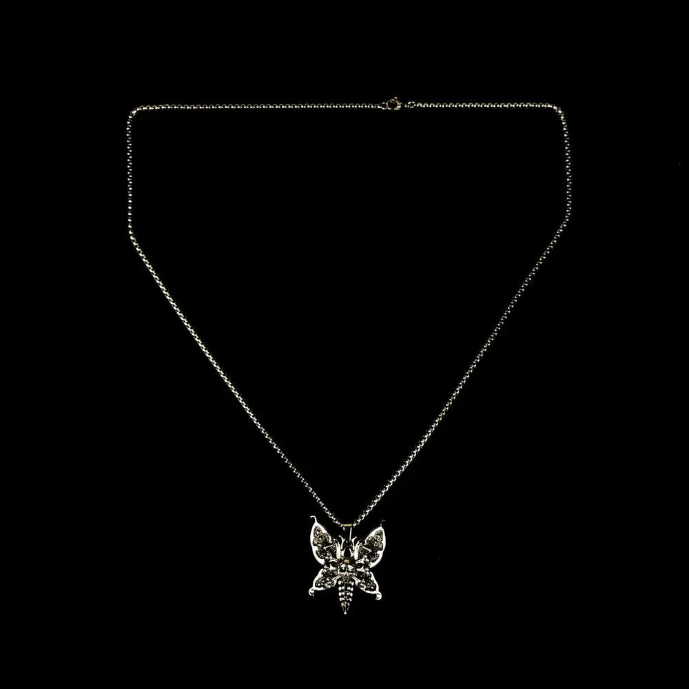 Jewelry Butterfly Skull Star Necklace Punk Chain Size ONE SIZE - 5 Thumbnail