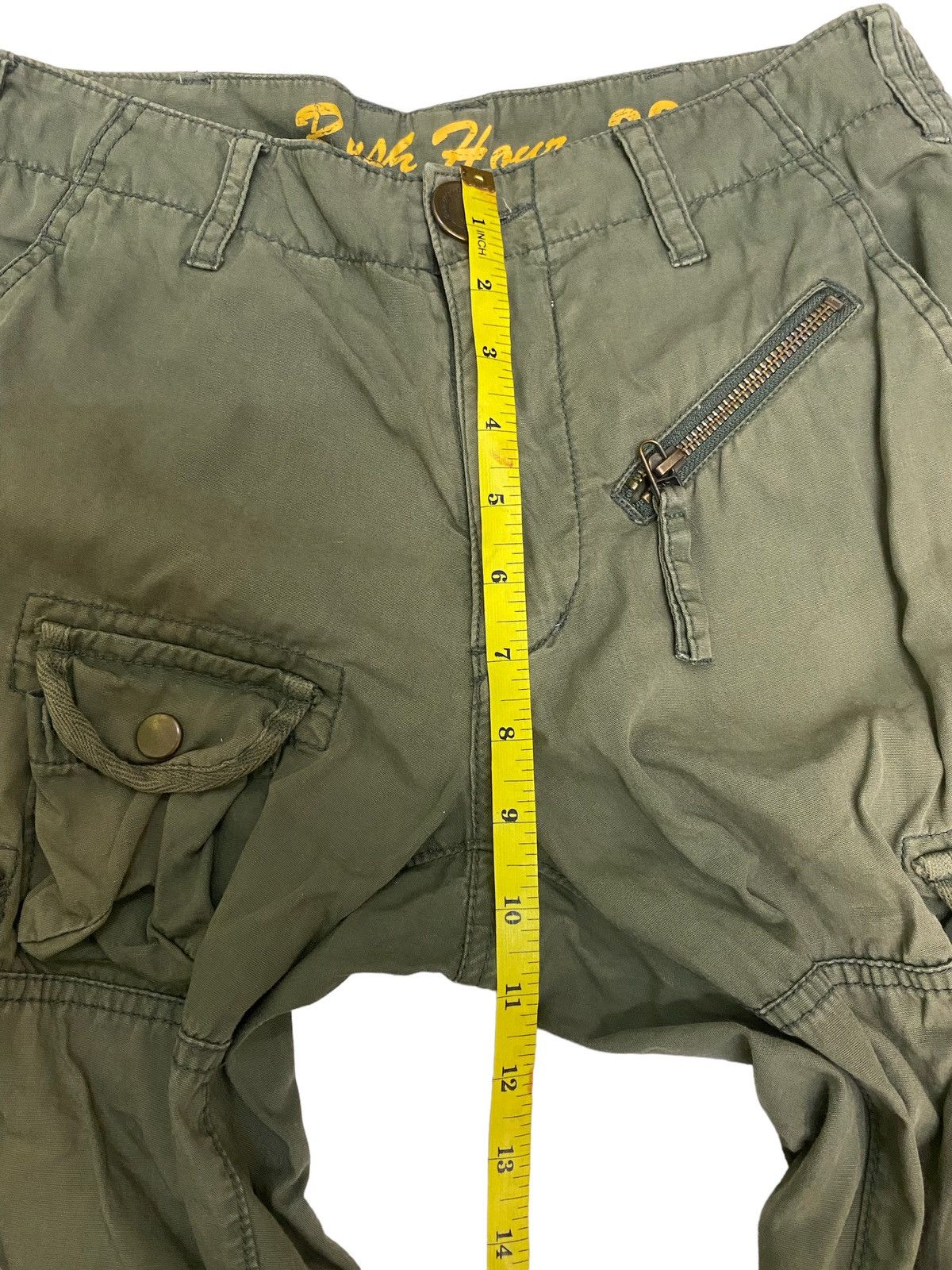 Japanese Brand Real Crush Faded Distressed Cargo Pants Size US 30 / EU 46 - 5 Thumbnail