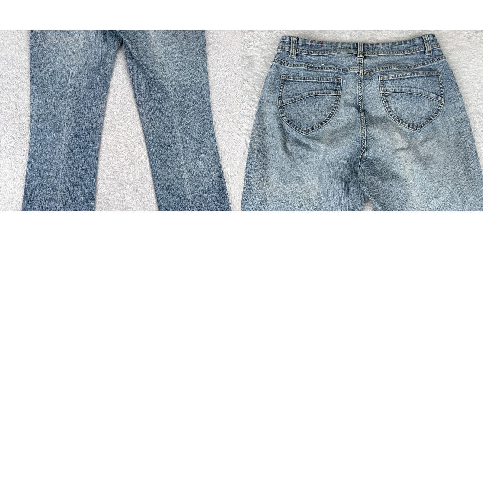Vintage Kikit Jeans Womens 8 Blue Denim Bootcut Mid Rise Cotton Blend 28x31 Jeans Bootcut Womens 8 Blue Denim Distressed Stretch Size 30" / US 8 / IT 44 - 10 Thumbnail