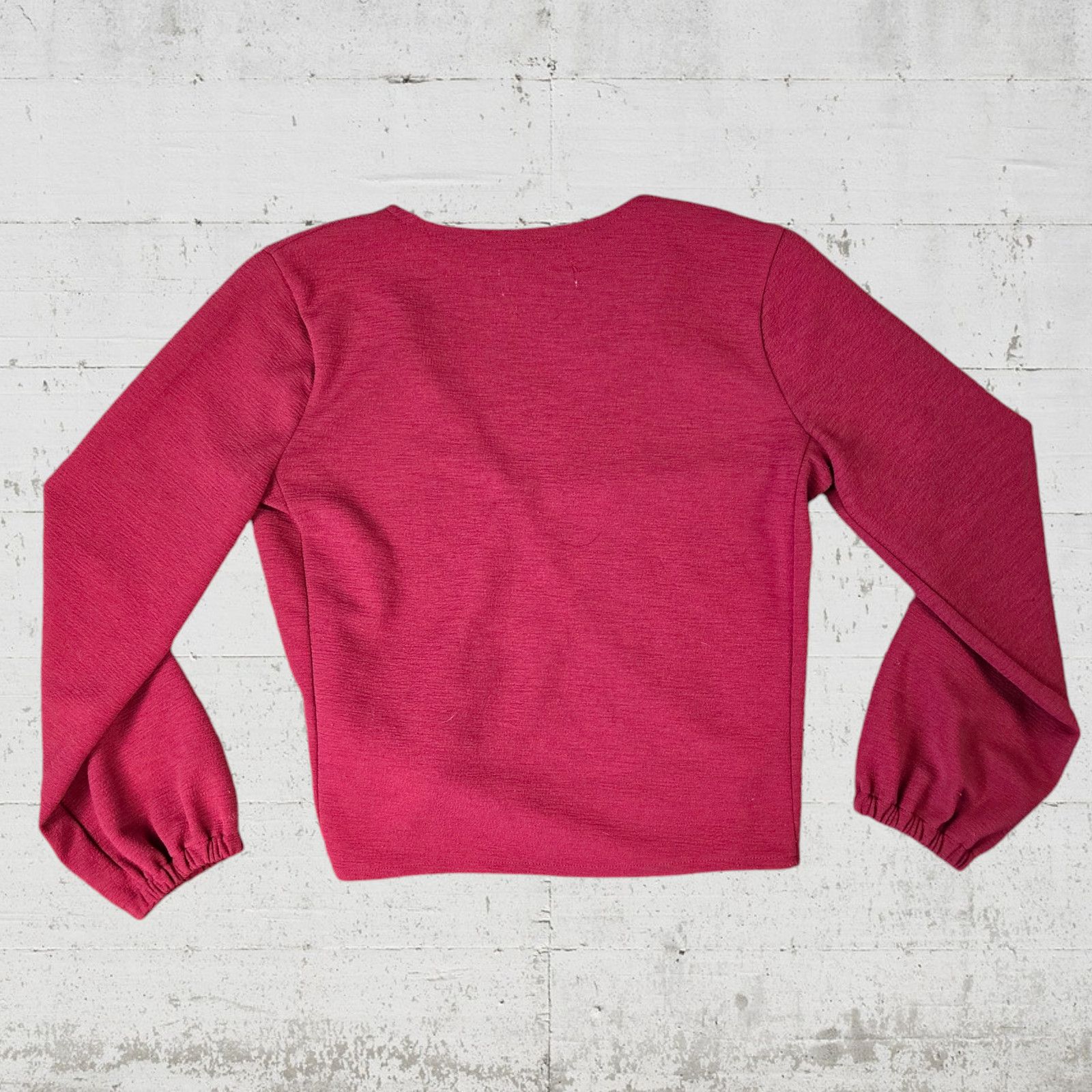 Madewell Madewell Cherry Red Cropped Blouse Size XXS Size XXS / US 00 / IT 34 - 6 Thumbnail