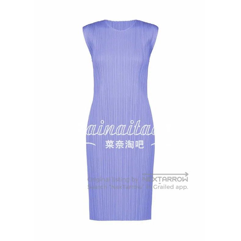 Issey Miyake Issey Miyake Blue Dress Size L / US 10 / IT 46 - 2 Thumbnail