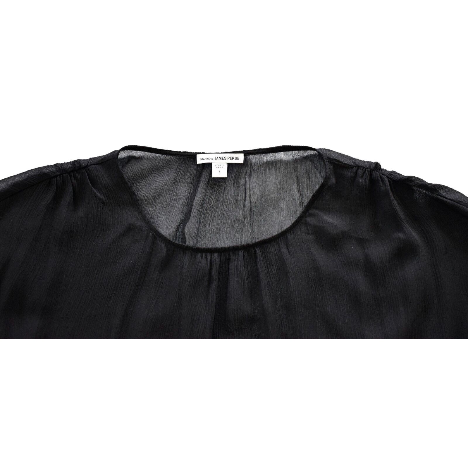 James Perse NEW JAMES PERSE STANDARD Black Liner Sash Tie Mini Dress 1/S Size S / US 4 / IT 40 - 3 Thumbnail