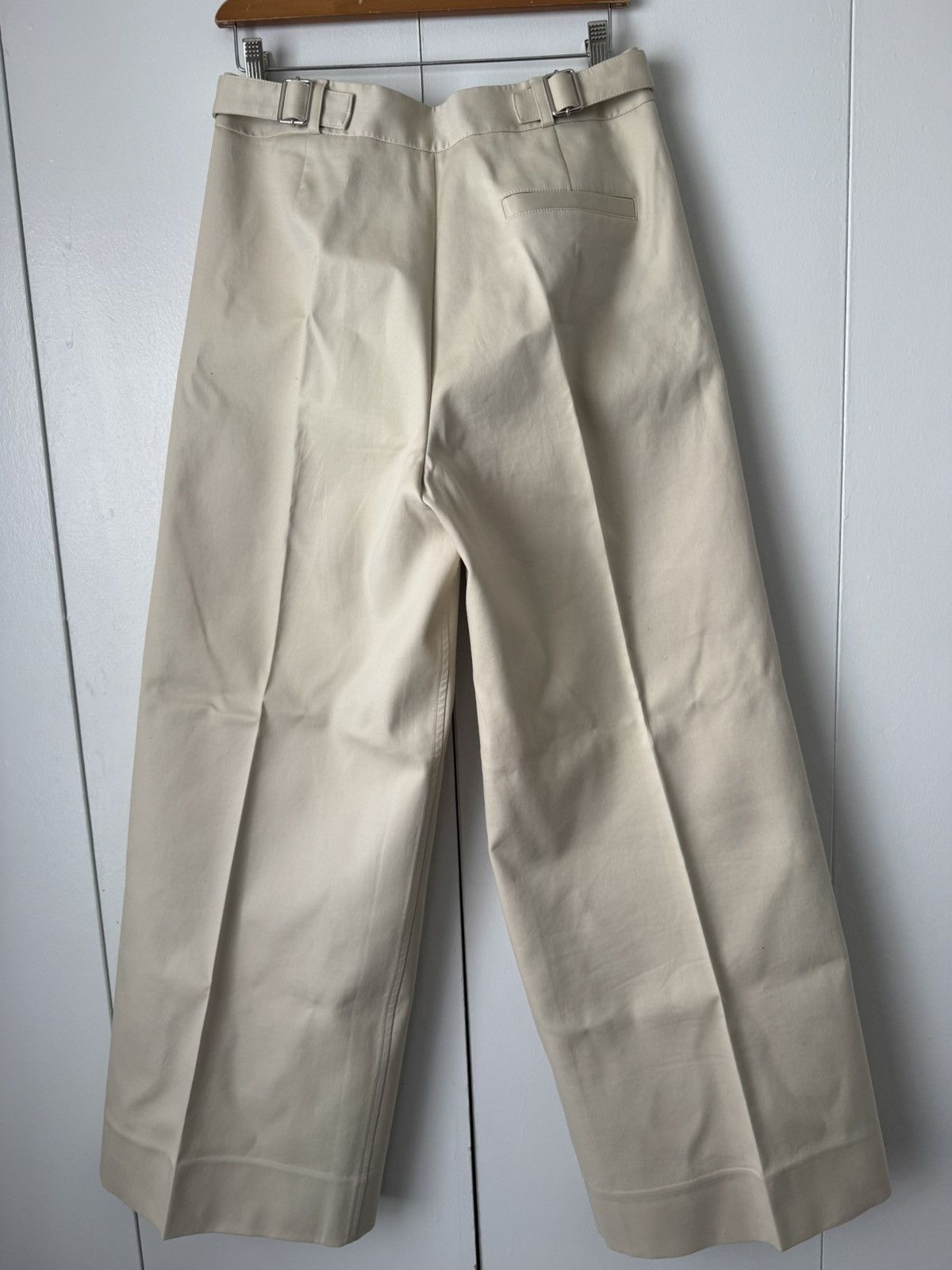 Proenza Schouler Proenza Schouler Khaki Wide- Leg Pants Size 30" / US 8 / IT 44 - 2 Thumbnail