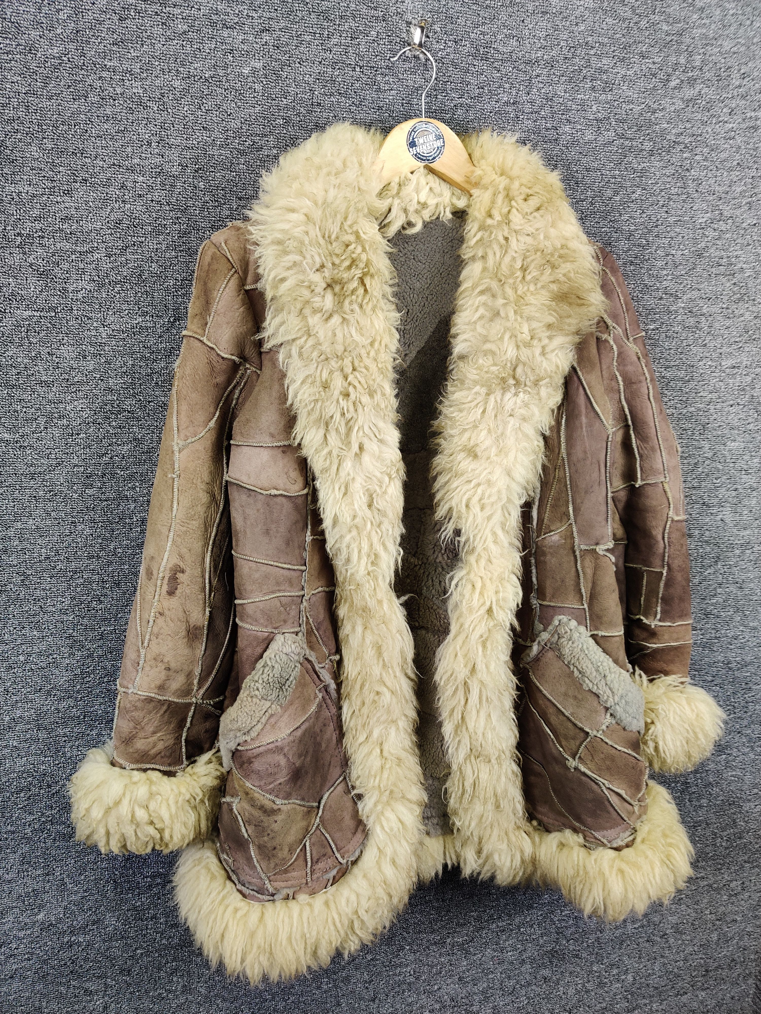 If Six Was Nine Vintage Patchwork Mink Fur Suede Leather Jacket Size US M / EU 48-50 / 2 - 7 Thumbnail