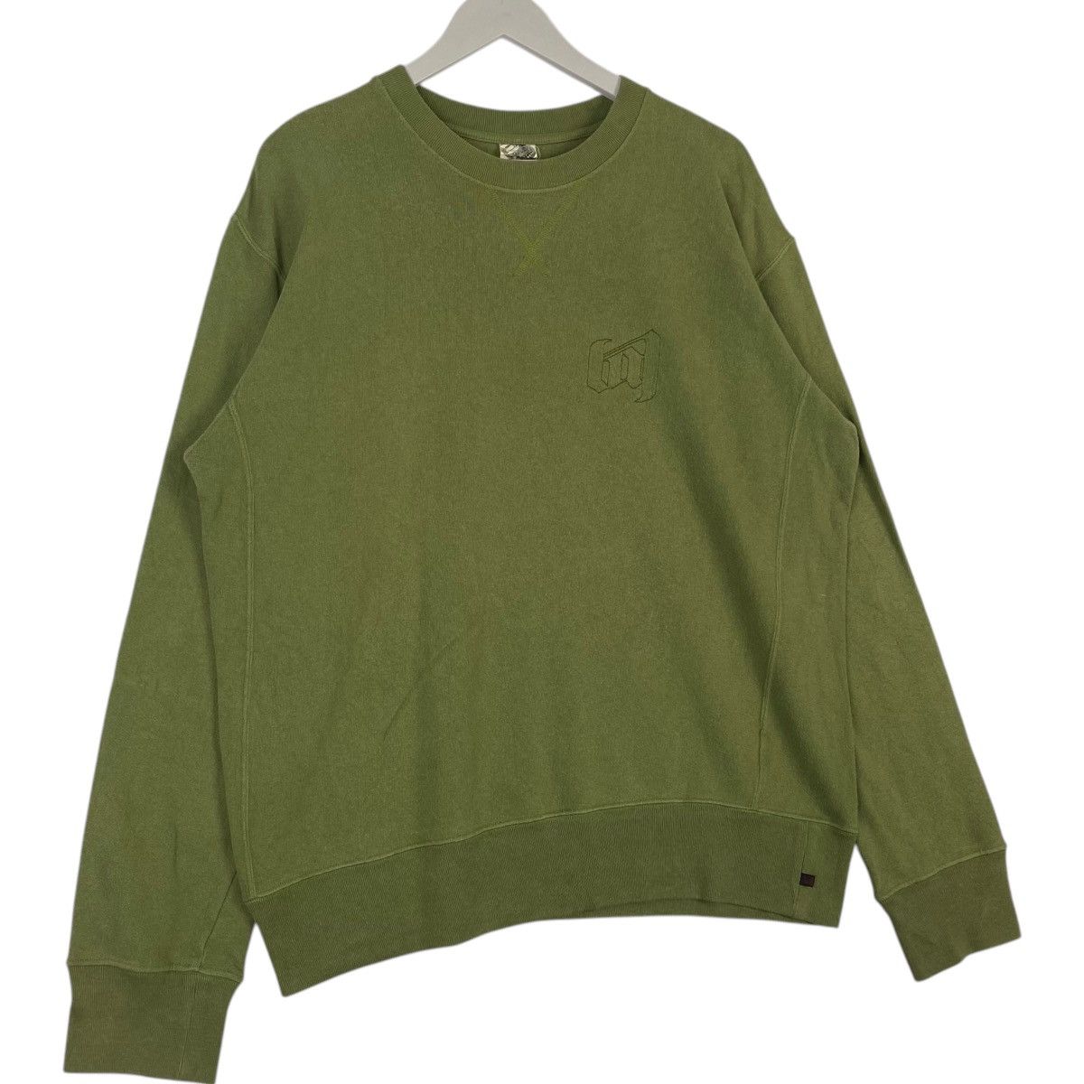 Vintage Vintage Contra Strick Embroidered Crewneck Sweatshirt Green Size US XL / EU 56 / 4 - 3 Thumbnail