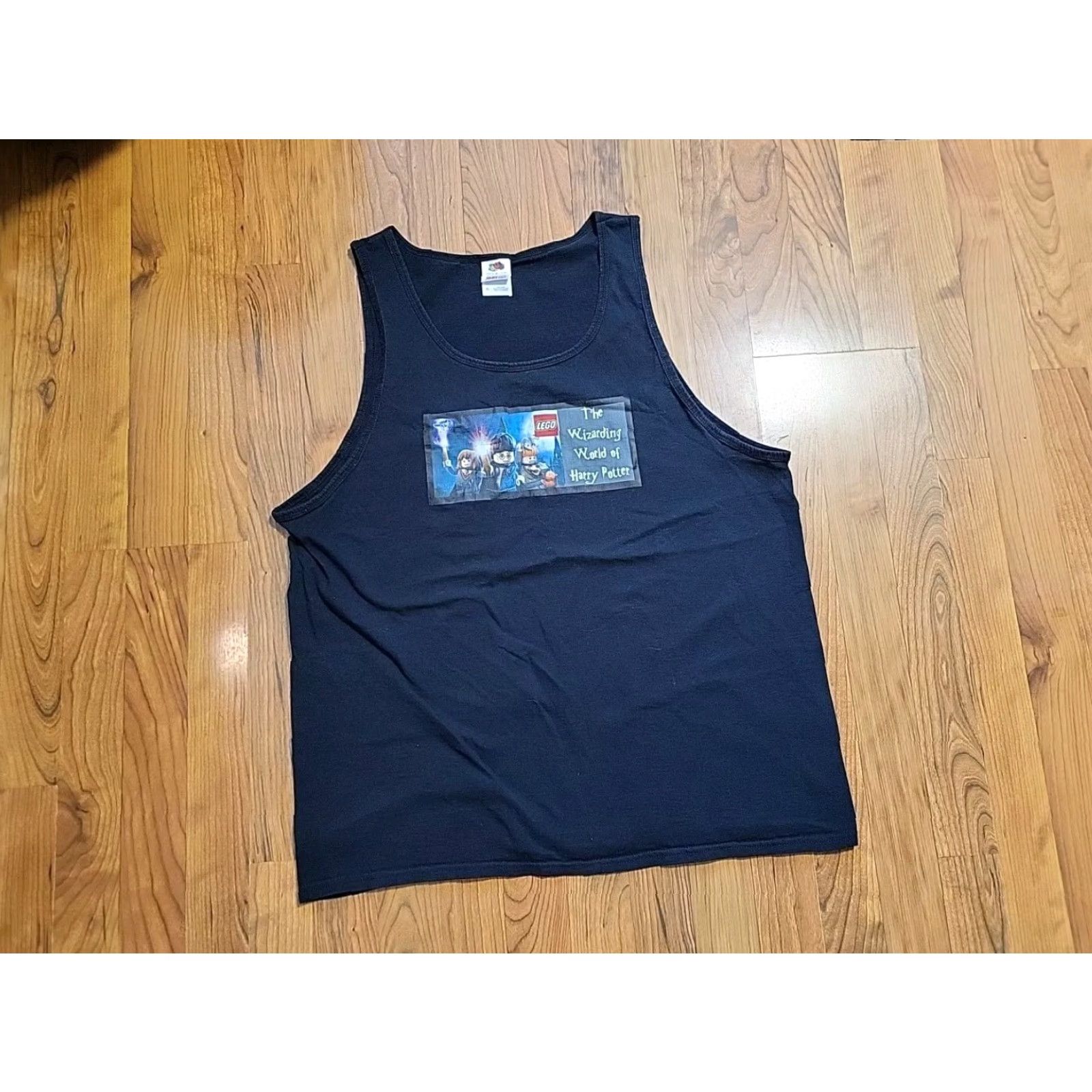 Fruit Of The Loom VINTAGE Fruit Of The Loom Tank Top Harry Potter XL Black Cotton Mens 46 Chest Graphic Tee 2000s Size US XL / EU 56 / 4 - 5 Thumbnail