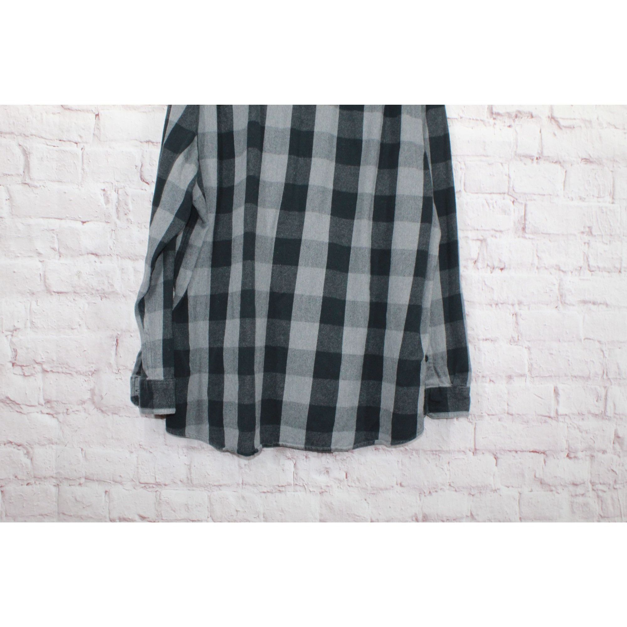 L.L. Bean LL Bean Organic Flannel Shirt Black Gray XXL Size US XXL / EU 58 / 5 - 5 Thumbnail