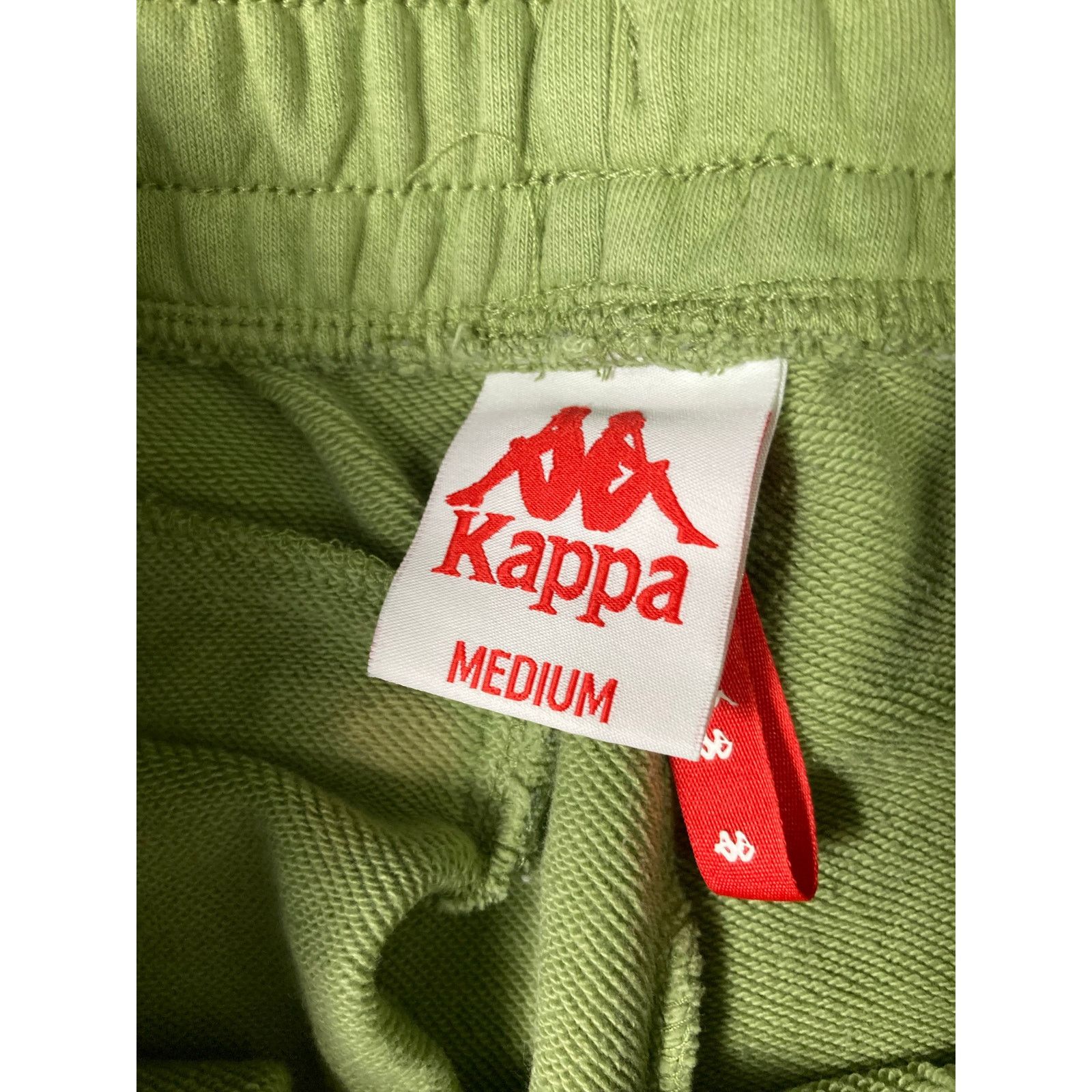 Kappa Kappa Unisex Joggers Green Logo Tape Pants Size M Activewear Size US 30 / EU 46 - 5 Thumbnail