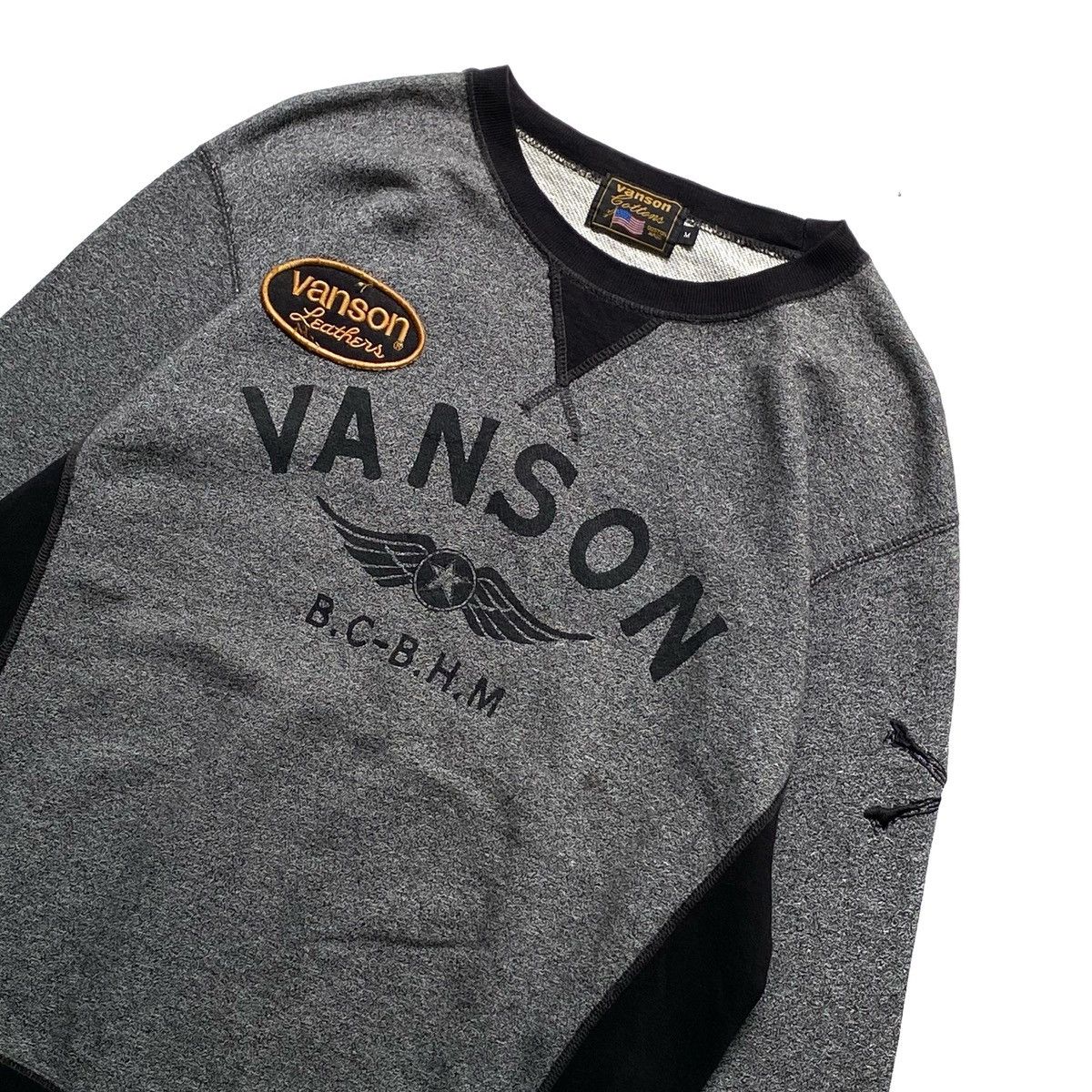 Vanson Leathers × Vintage 🔥RARE🔥 Vanson leather americana sweatshirt Size US M / EU 48-50 / 2 - 2 Thumbnail