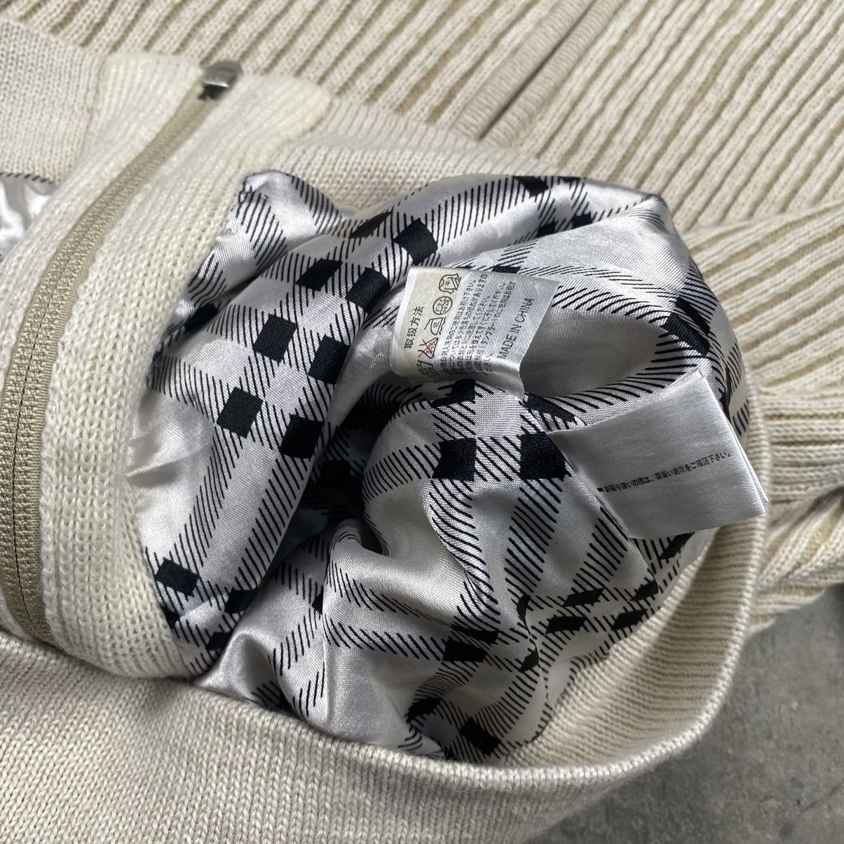 If Six Was Nine × Japanese Brand × Le Grande Bleu (L.G.B.) Rare Male&Co Cable Knit Fur Zipped Up Sweaters Jacket Size US M / EU 48-50 / 2 - 8 Thumbnail