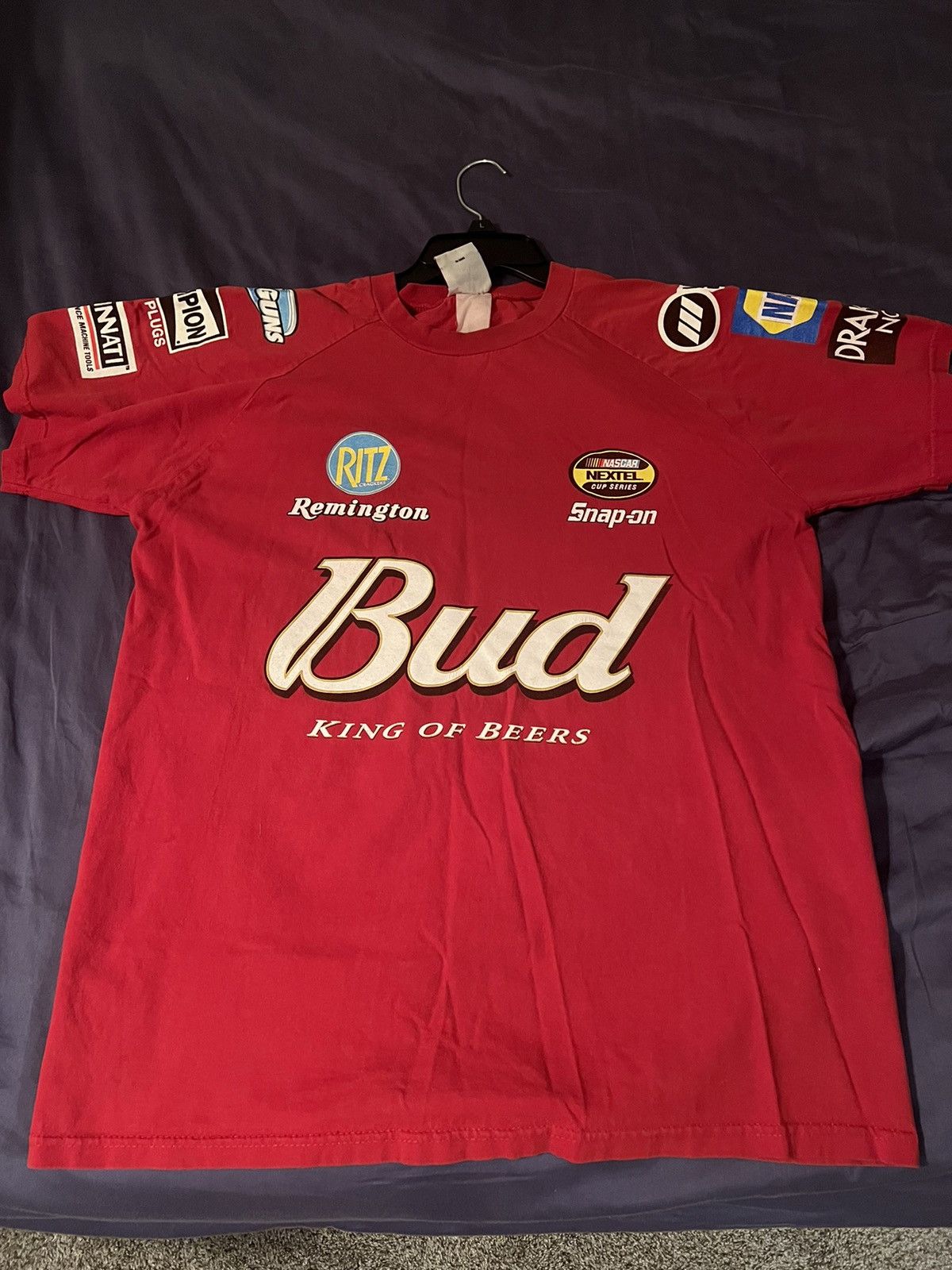 Streetwear × Vintage NASCAR Dale Earnhardt Auto Print Jersey Tee Size US M / EU 48-50 / 2 - 1 Thumbnail
