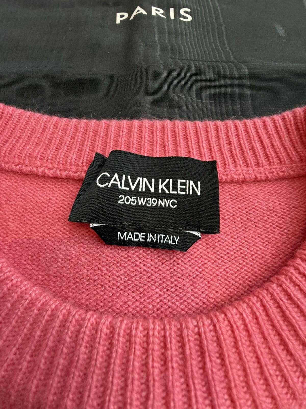 Calvin Klein 205W39NYC SS18 Calvin Klein 205w39nyc Logo pink cashmere sweater raf Size US XS / EU 42 / 0 - 18 Thumbnail