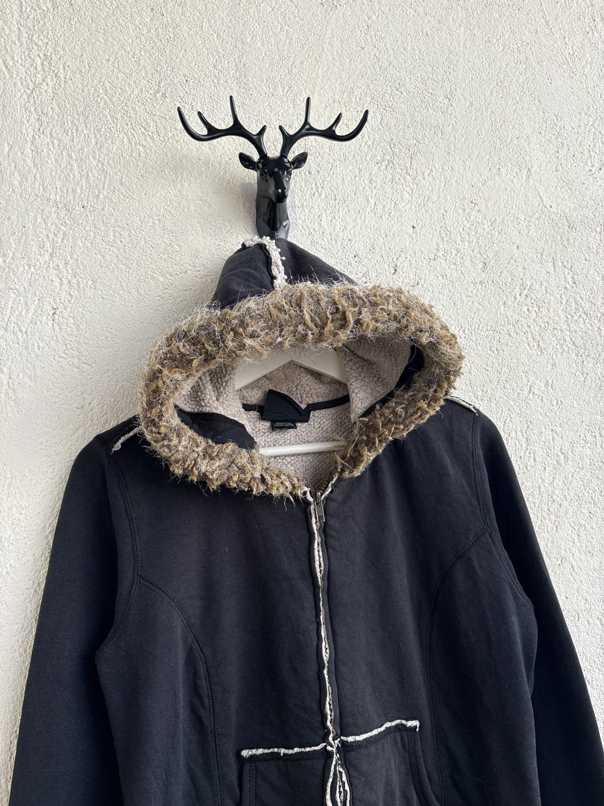 Maison Margiela 2000s LA kitty Fur zip hoodie hysteric glamour y2k style Size S / US 4 / IT 40 - 2 Thumbnail