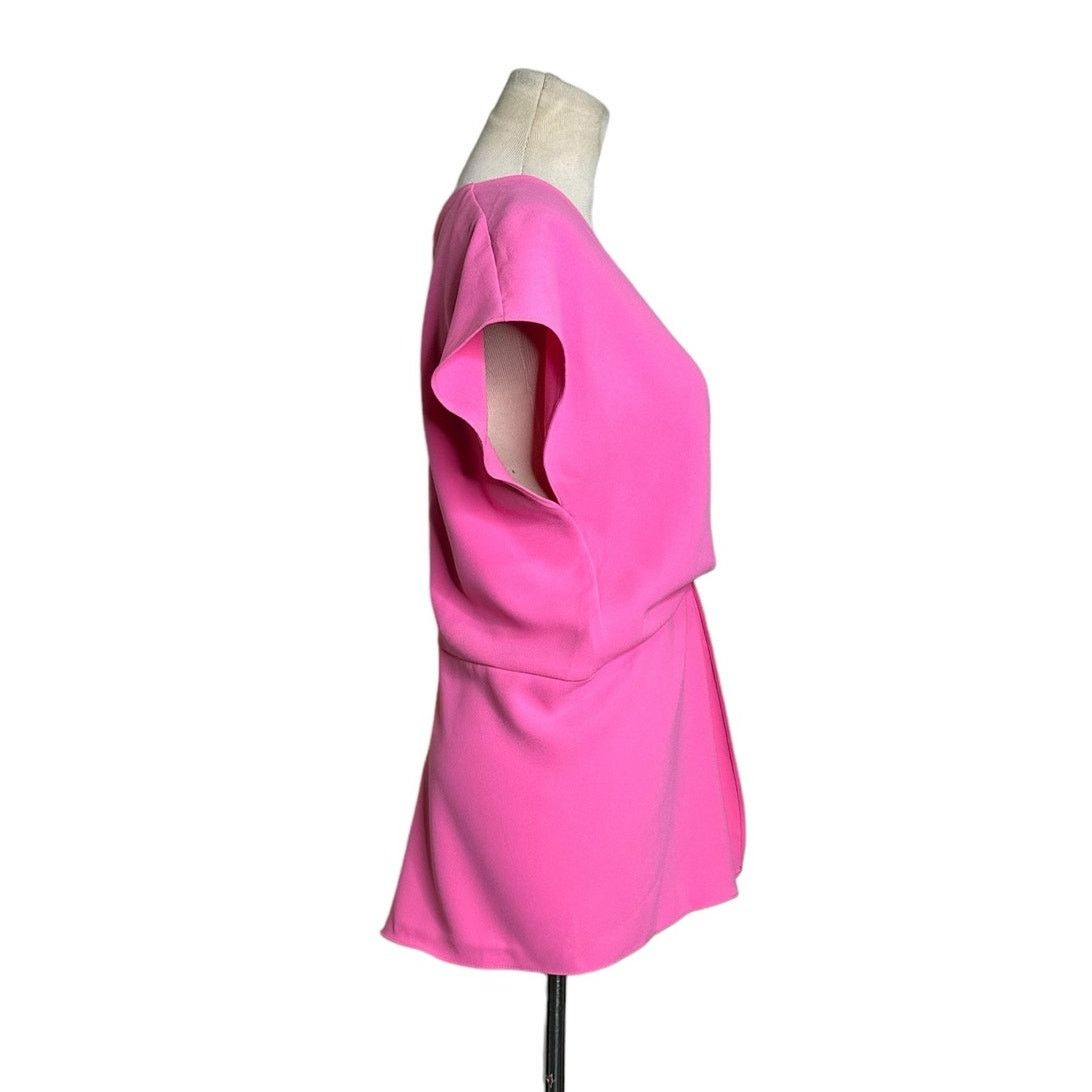 Zara Zara pink deep V neck crossed twist blouse size Medium Size M / US 6-8 / IT 42-44 - 6 Thumbnail