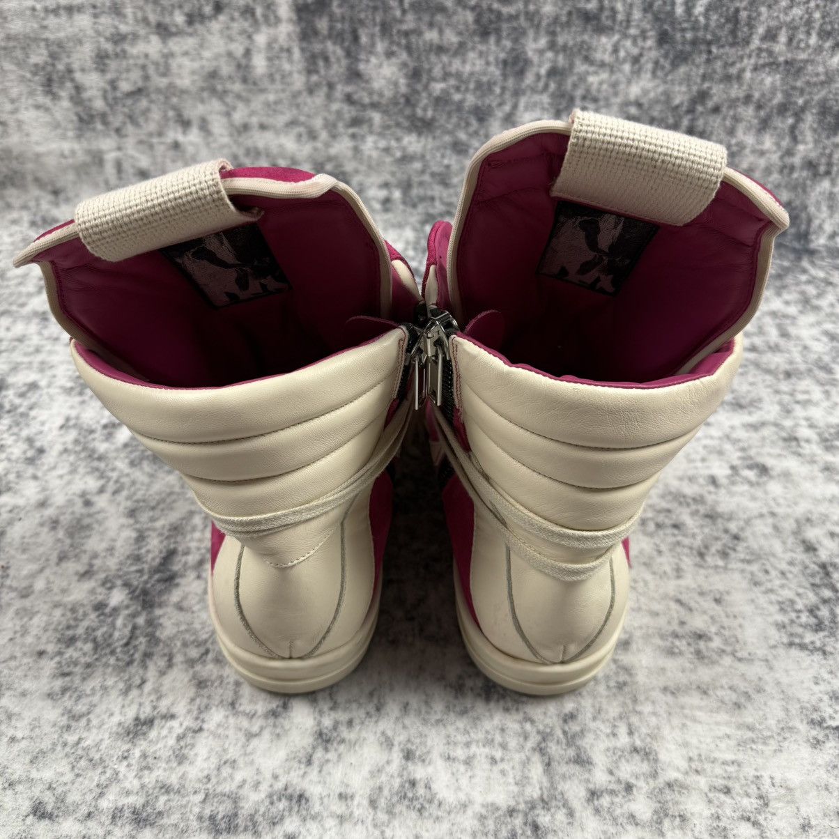 Rick Owens Rick Owens Pink Suede Geobaskets Size US 11 / EU 44 - 4 Thumbnail