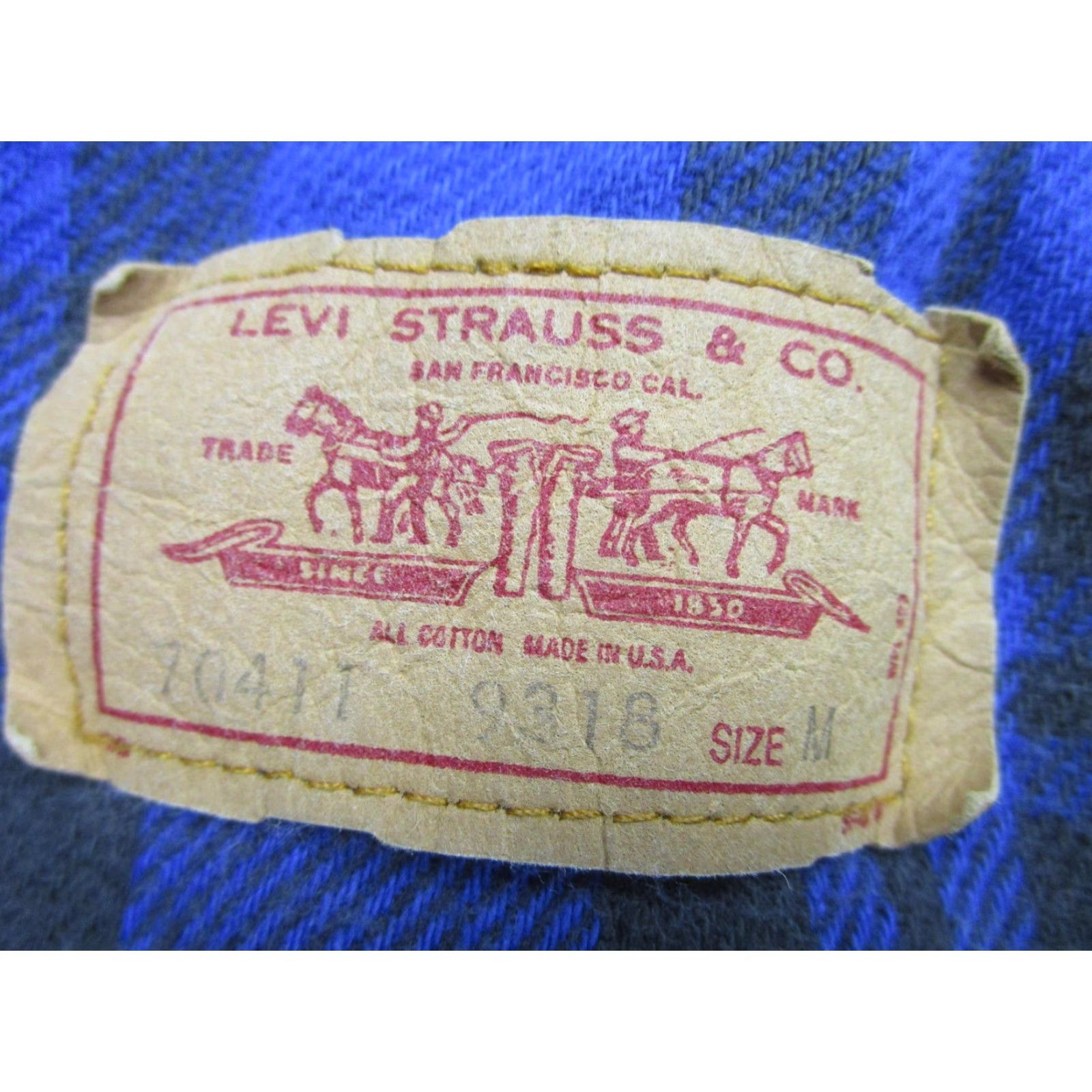 Levi's VINTAGE Levi's Denim Jacket Mens Medium Blue Flannel Lined Trucker 90s USA Size US M / EU 48-50 / 2 - 6 Thumbnail