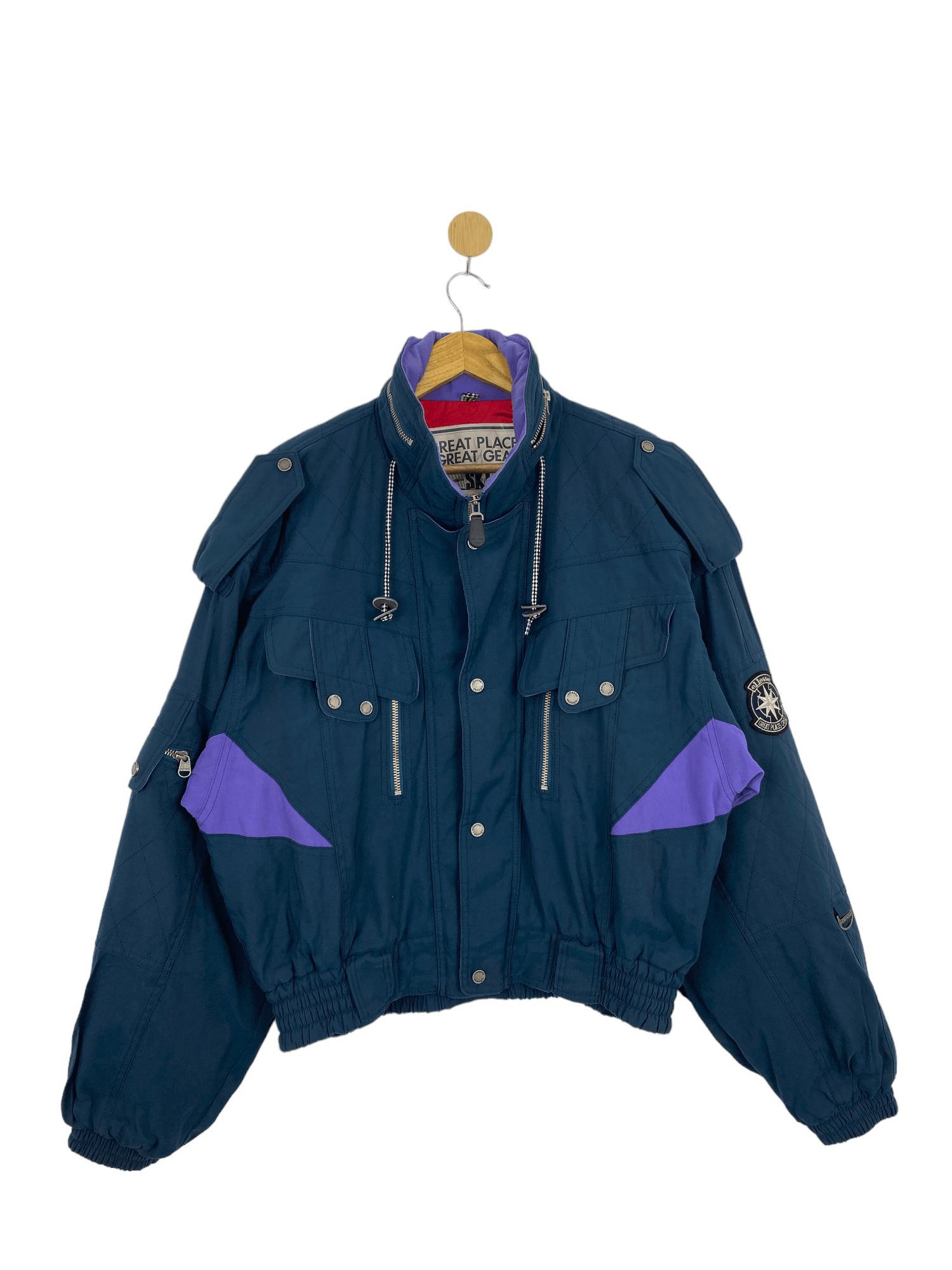Ellesse × Goldwin Vintage Ellesse By Goldwin Bomber Ski Jacket Size US L / EU 52-54 / 3 - 1 Thumbnail