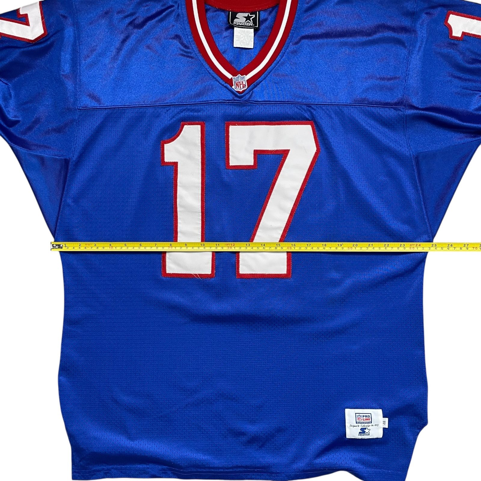NFL VTG 90s NEW YORK GIANTS DAVE BROWN STARTER AUTHENTIC JERSEY Size US XL / EU 56 / 4 - 9 Thumbnail
