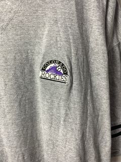ShopCrystalRags Colorado Rockies, MLB One of A Kind Vintage Tee Shirt with Overall Crystal Design