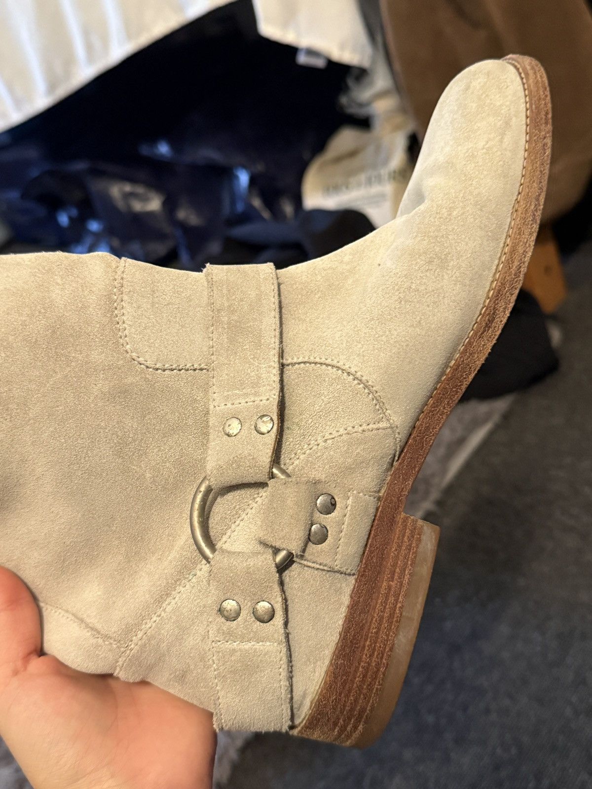 Maison Margiela Maison Margiela Suede Harness Western Boots Size US 7.5 / IT 37.5 - 4 Thumbnail