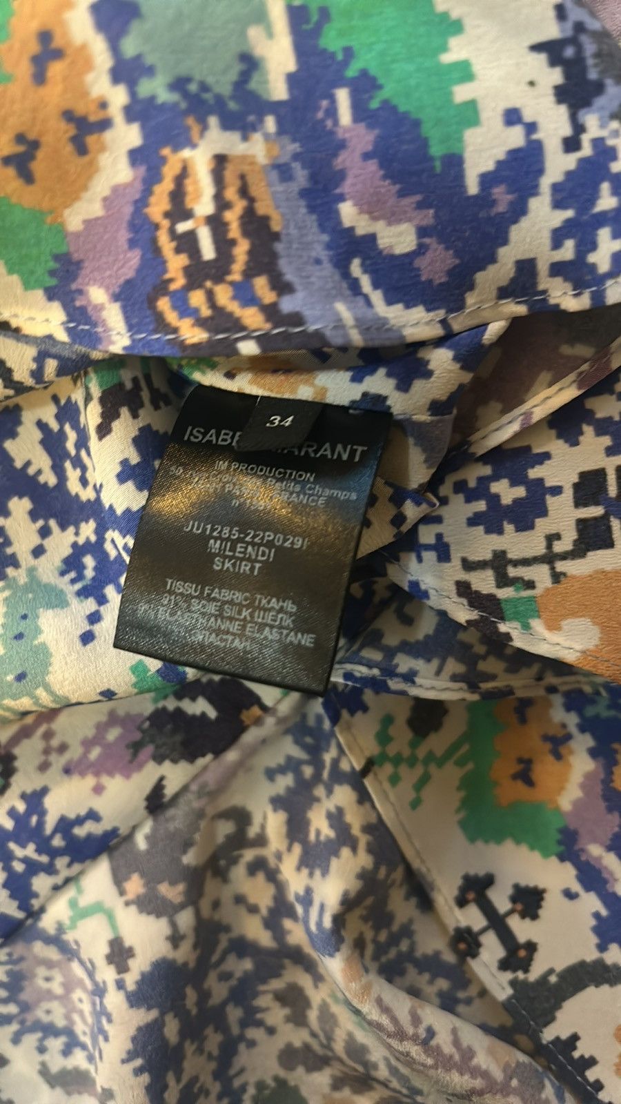 Isabel Marant Isabel Marant Milendi Floral Ruffle Ruched Silk Skirt Size 24" / US 00 / IT 34 - 4 Thumbnail