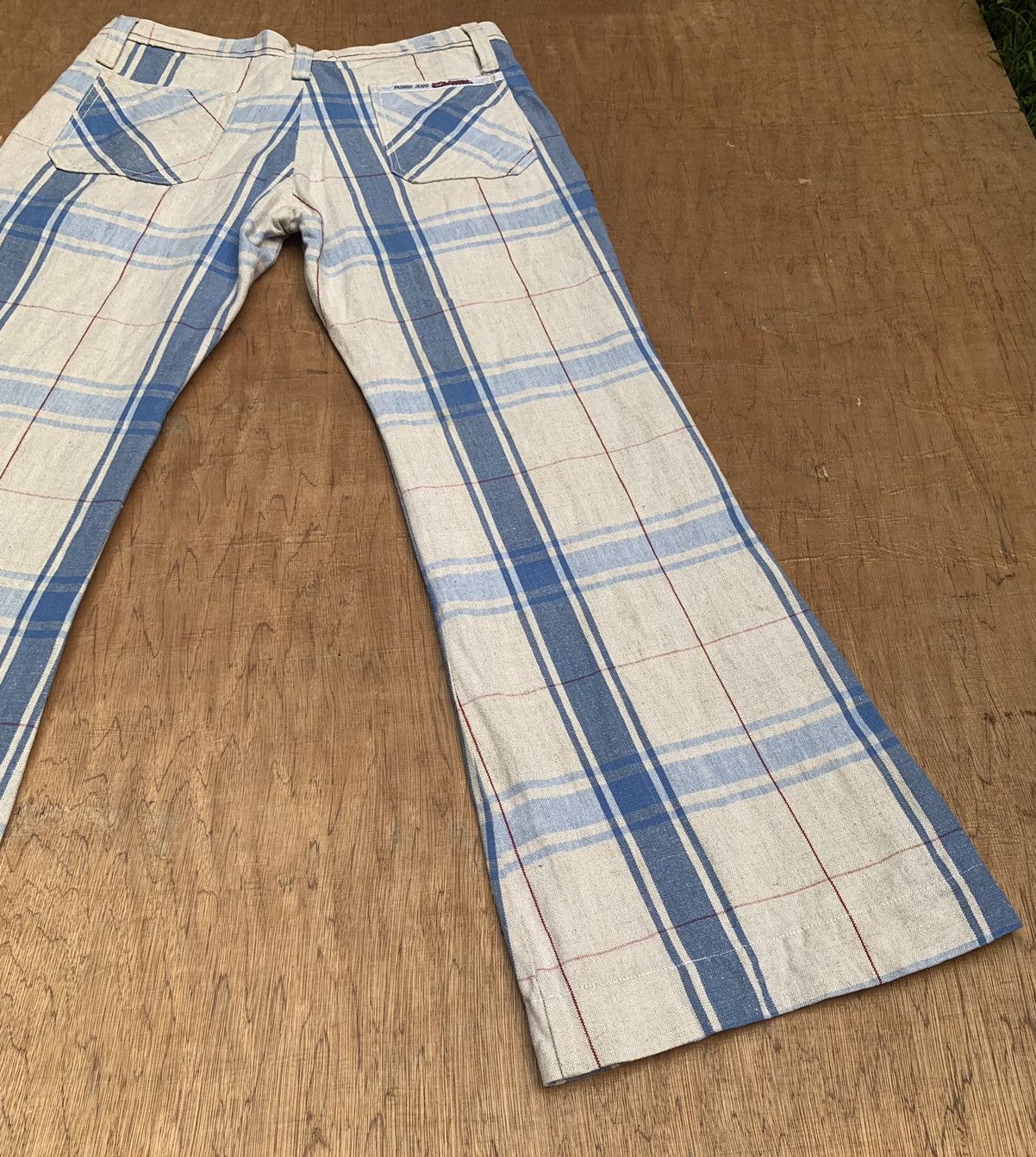 Alexander McQueen Rare.. Vintage Alexender Mcqueen Flare Plaid Pants Size US 28 / EU 44 - 16 Thumbnail