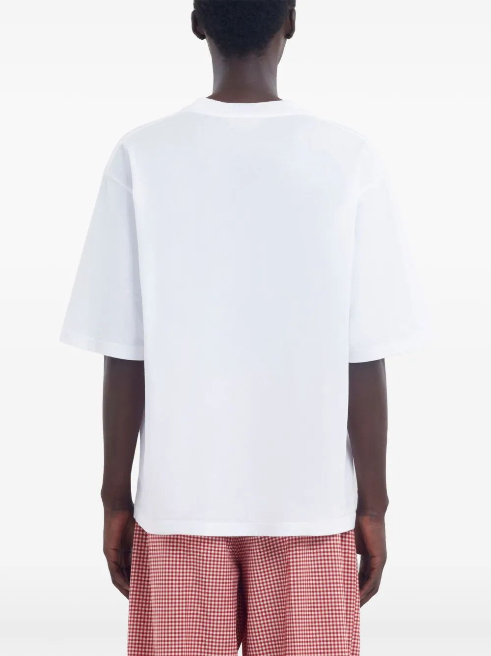 Marni o1w1db10526 T-Shirt in White Size US L / EU 52-54 / 3 - 3 Thumbnail