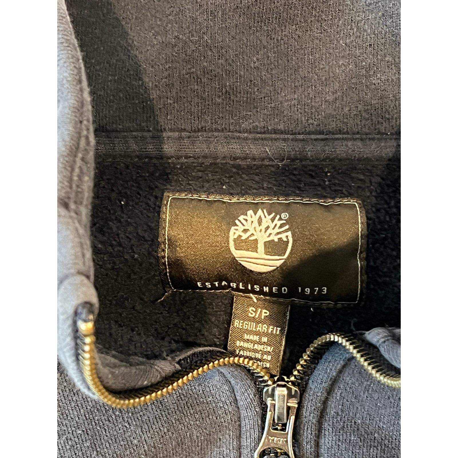 Timberland Timberland ZIp Up Charcoal Gray Fleece Mens S Size US S / EU 44-46 / 1 - 3 Thumbnail