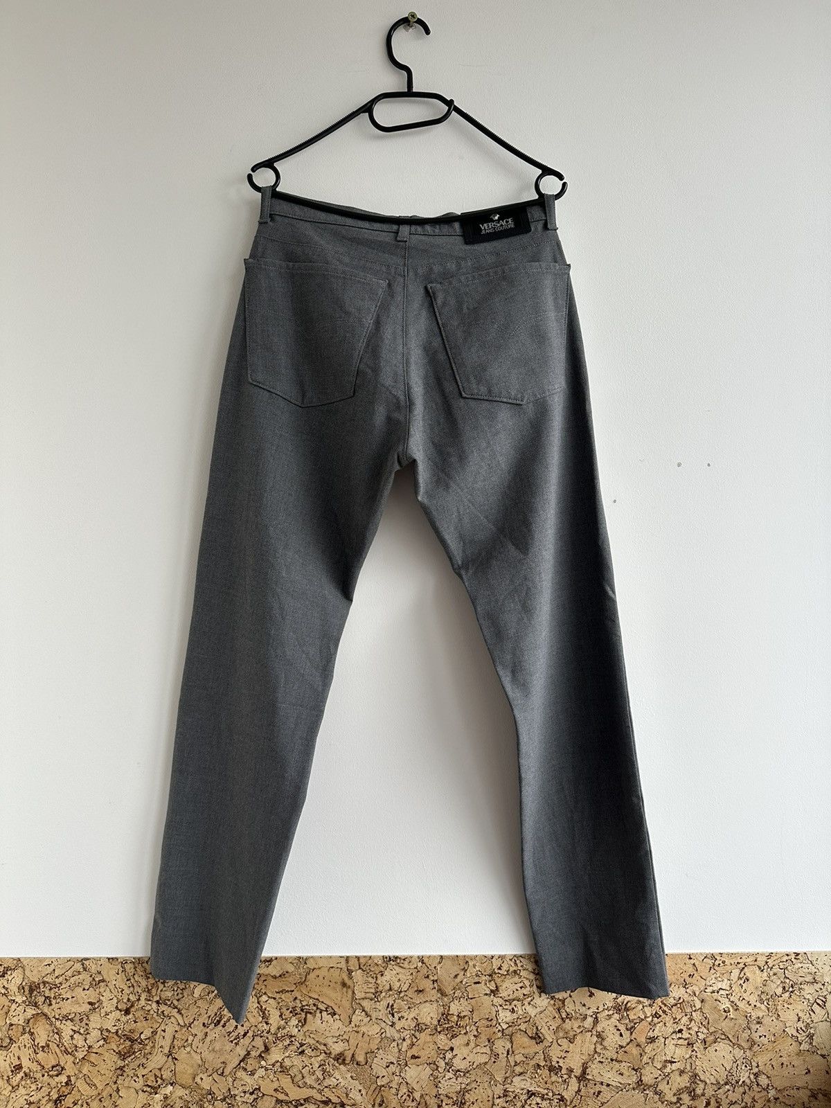 Versace Jeans Couture Vtg Versace Jeans Couture Stretch Pants Gray Size 31 W28xL28 Size US 31 - 2 Thumbnail