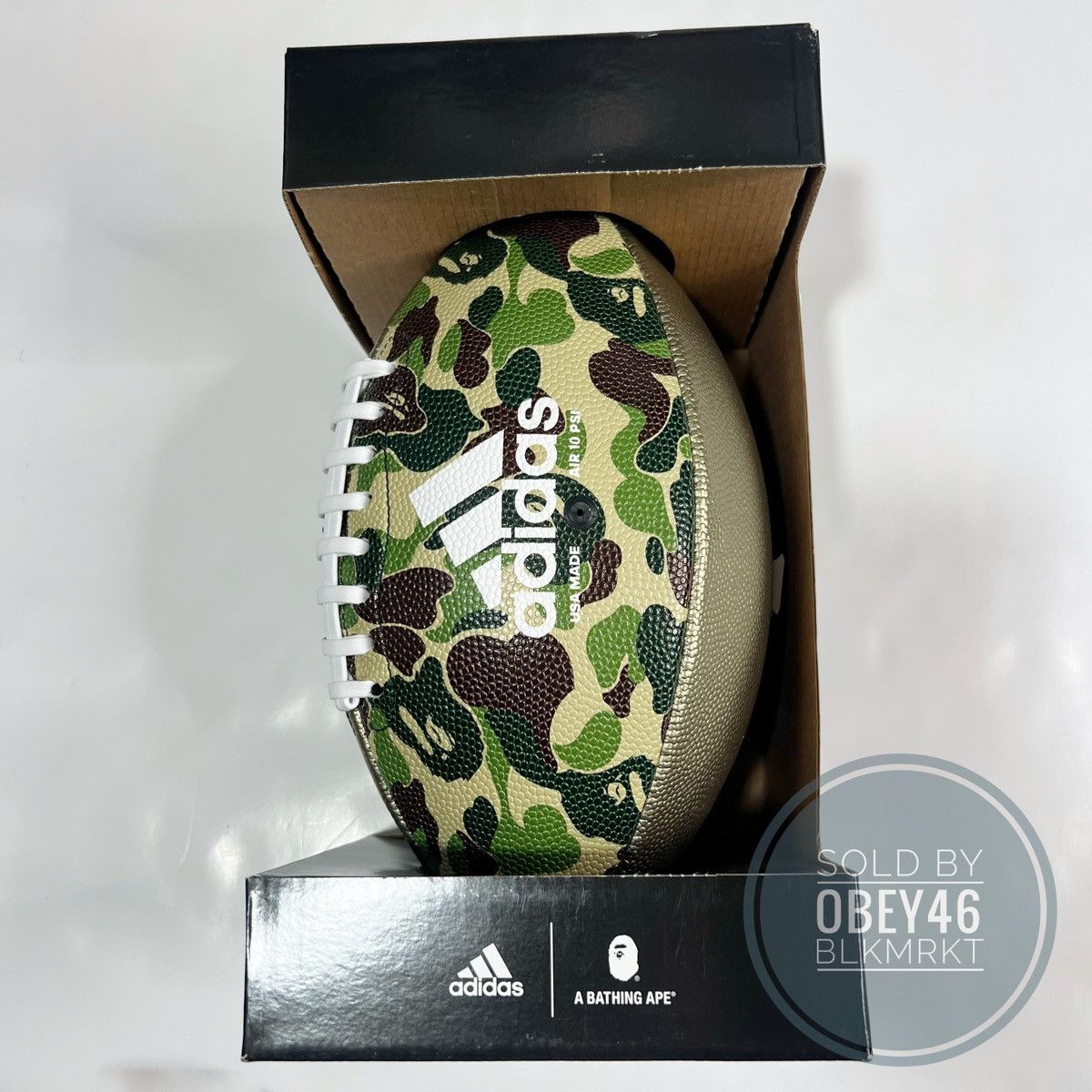 Adidas × Bape Adidas BAPE Rifle Football Green Camo SS23 CL5412 Size ONE SIZE - 5 Thumbnail