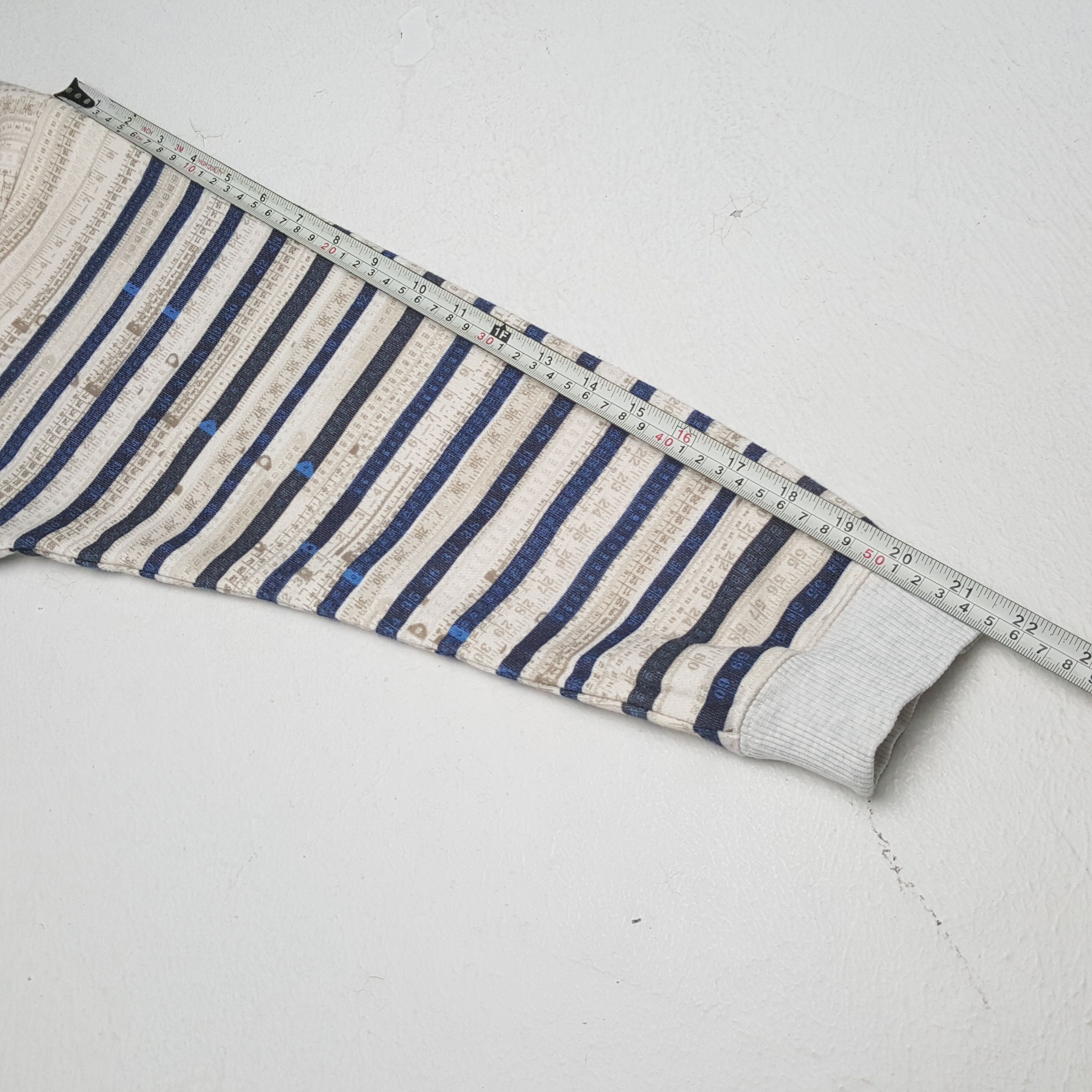 Jean Paul Gaultier × Vintage JEAN PAUL GAULTIER Stripes Design Fashion Style Sweatshirt Size US S / EU 44-46 / 1 - 5 Thumbnail