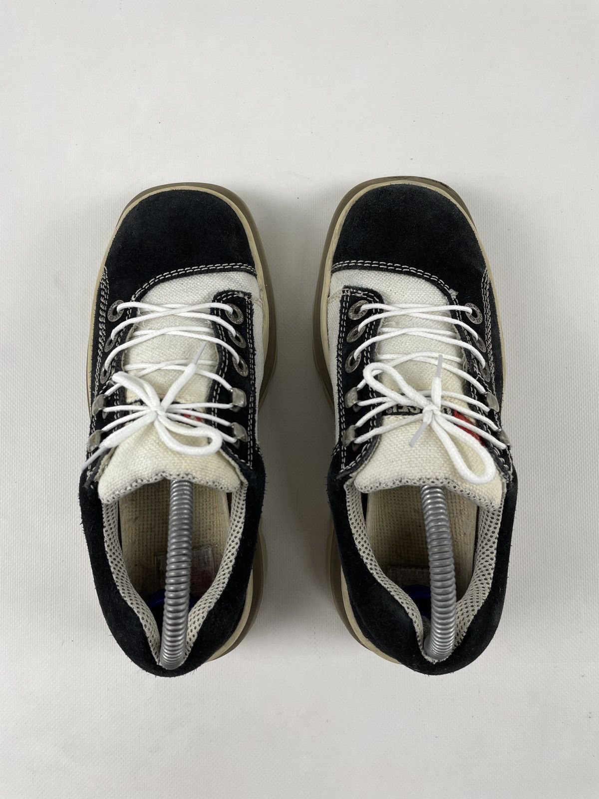 Diesel × Diesel Black Gold × Vintage 90's Platforms Chunky High Sole Low-Top Laces Heavy Boots Size US 8 / IT 38 - 9 Thumbnail