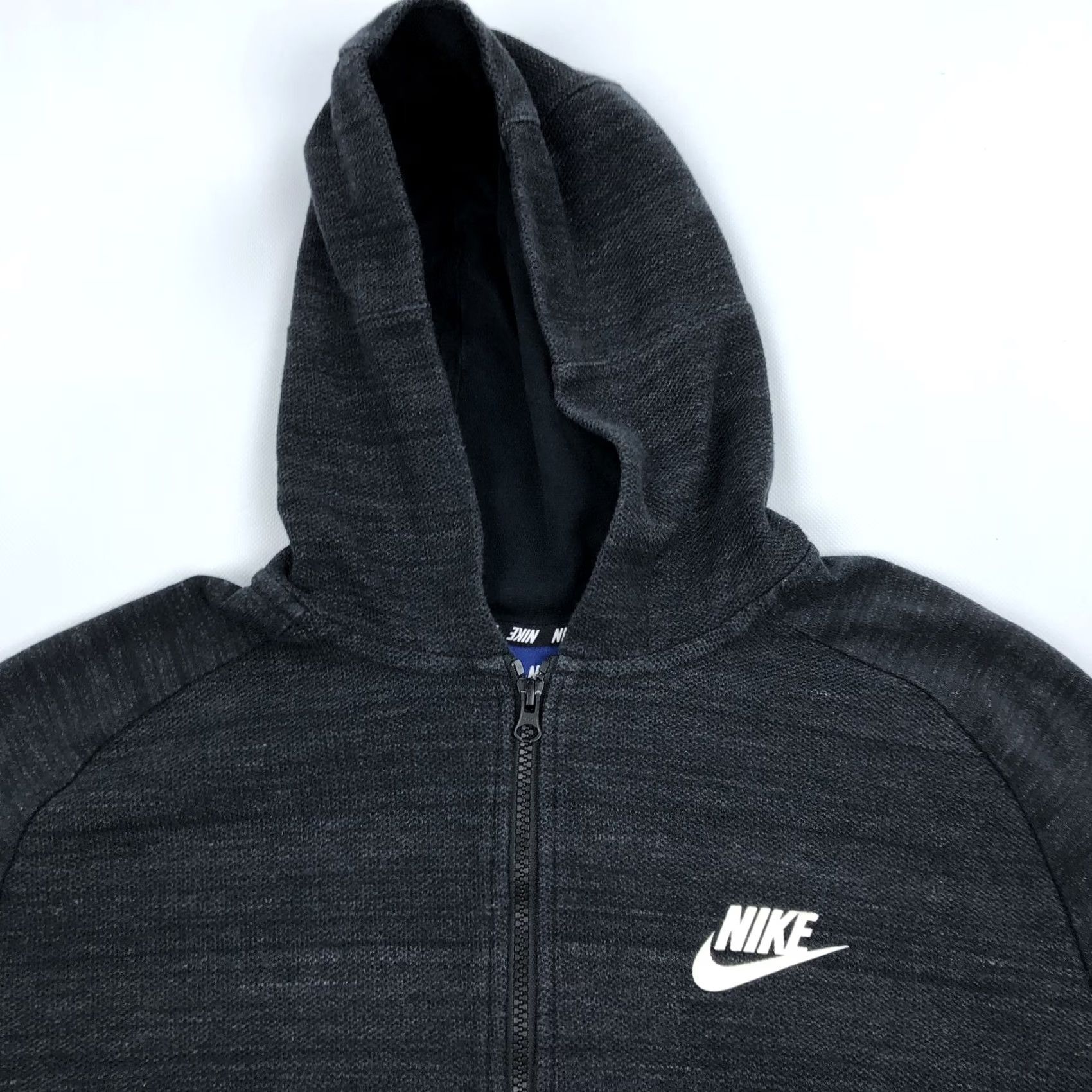 Nike Nike Mens XL Full Zip Hoodie Sweatshirt Dark Gray Advance Knit 883025-010 Size US XL / EU 56 / 4 - 2 Thumbnail