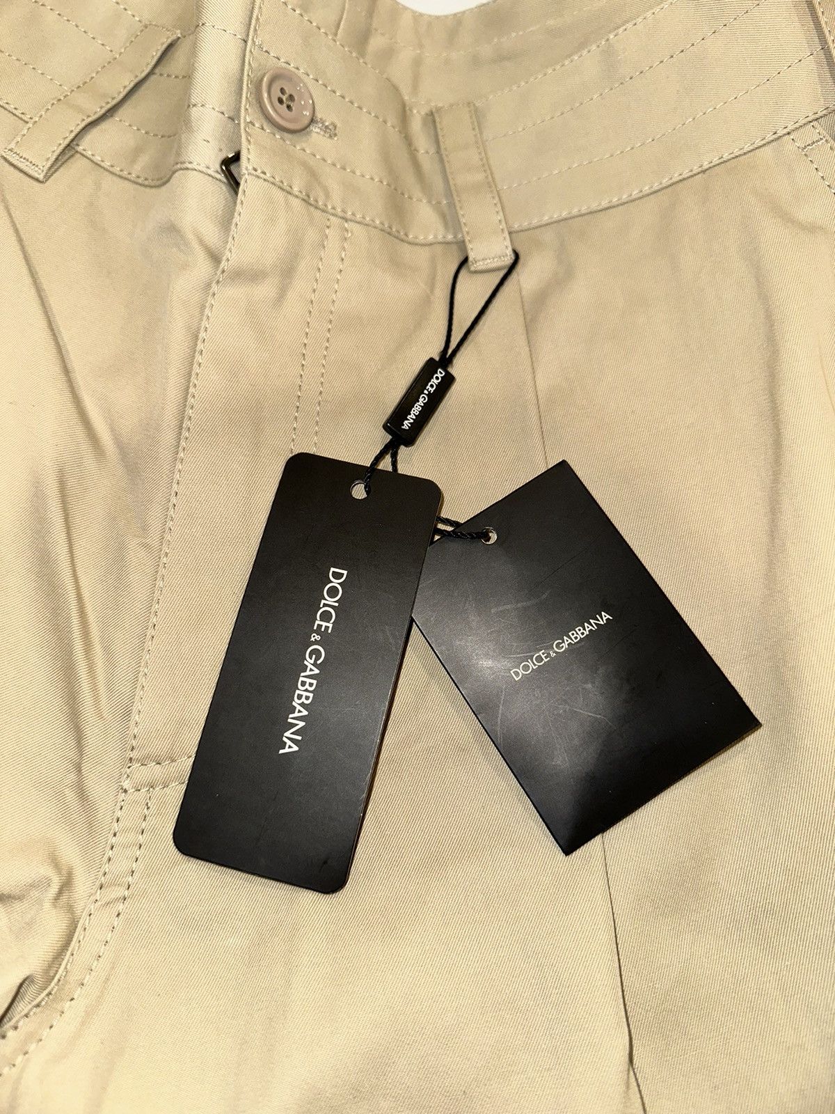 Dolce & Gabbana Dolce & Gabbana Beige Cargo Parachute Pants Size US 34 / EU 50 - 6 Thumbnail
