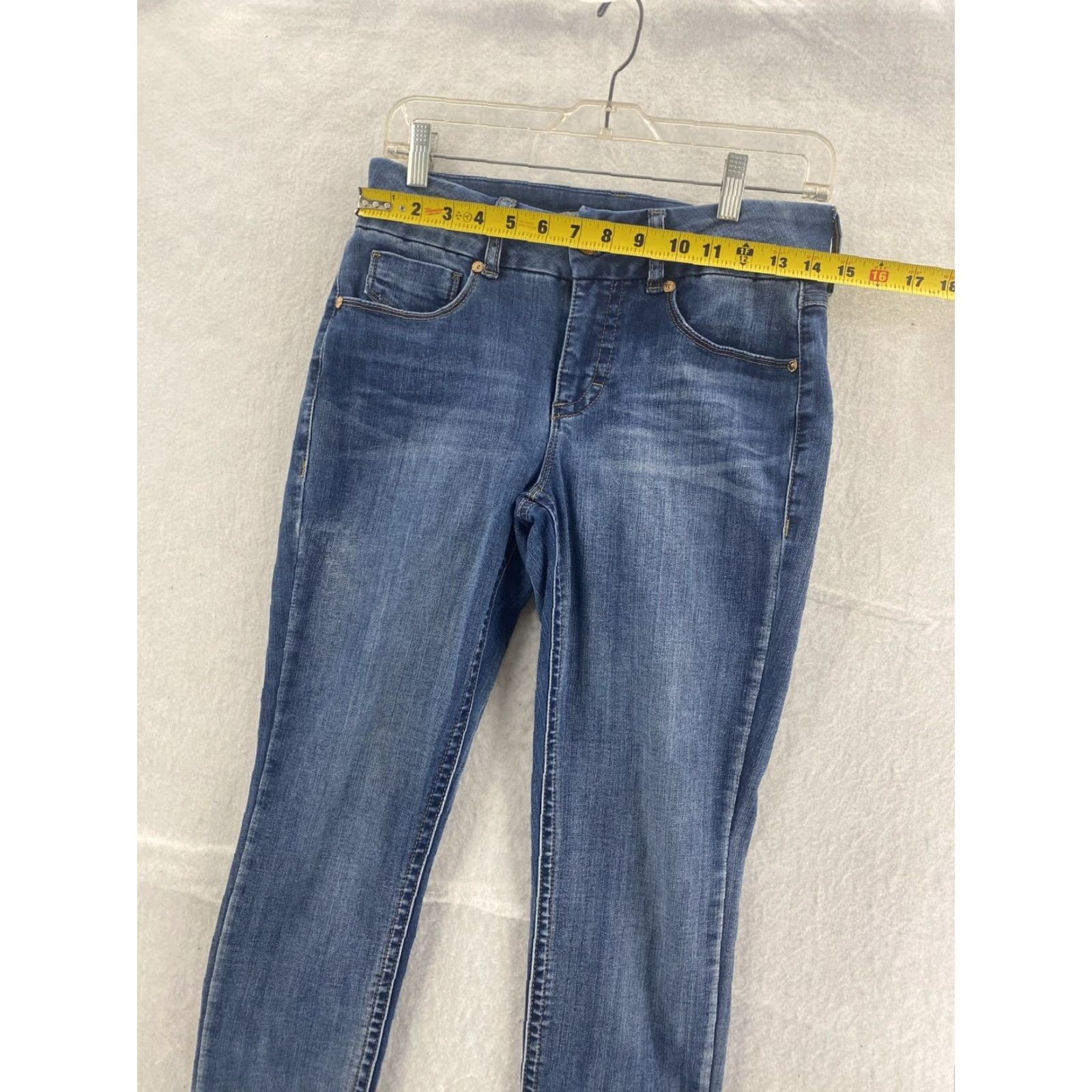 Vintage Seven7 Jeans Women 6 Tummy Less Mid Rise Blue Denim Skinny Regular Jeans Size 28" / US 6 / IT 42 - 2 Thumbnail