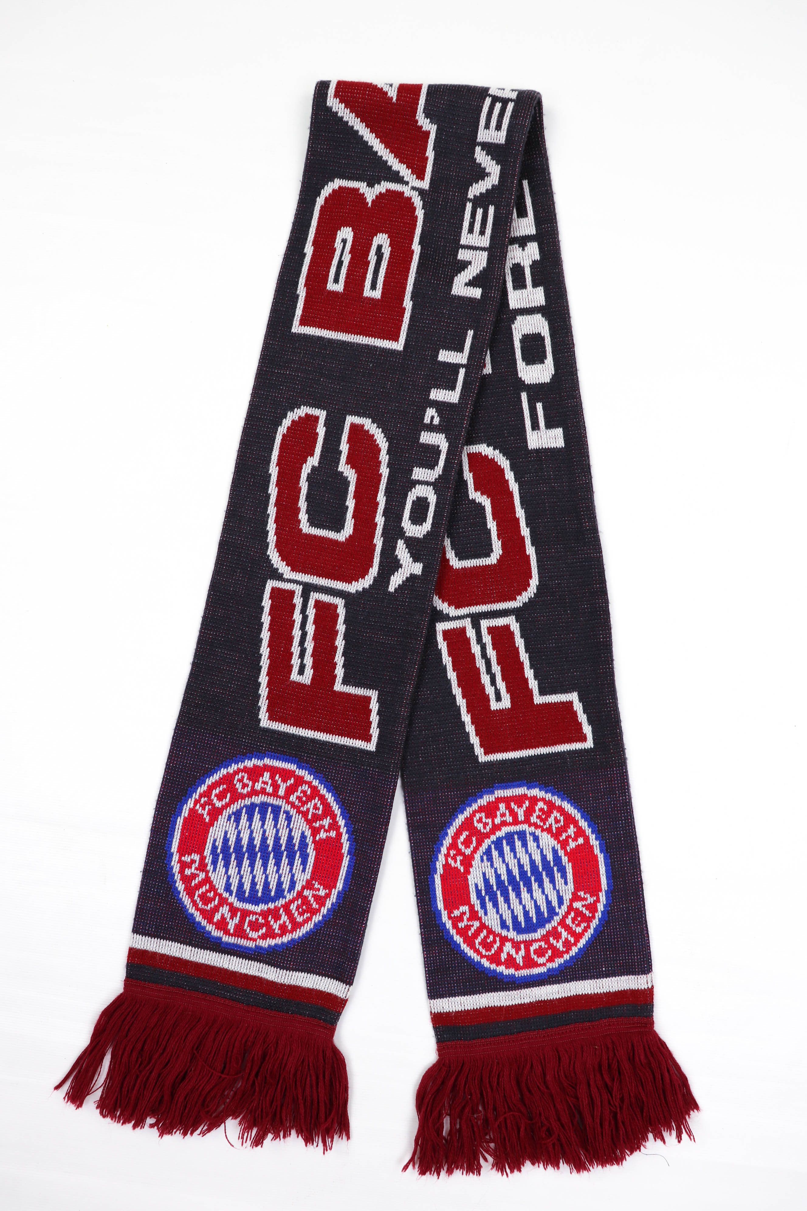 Vintage Vintage FC Bayern Forever No.1 Soccer Football Scarf Size ONE SIZE - 1 Thumbnail